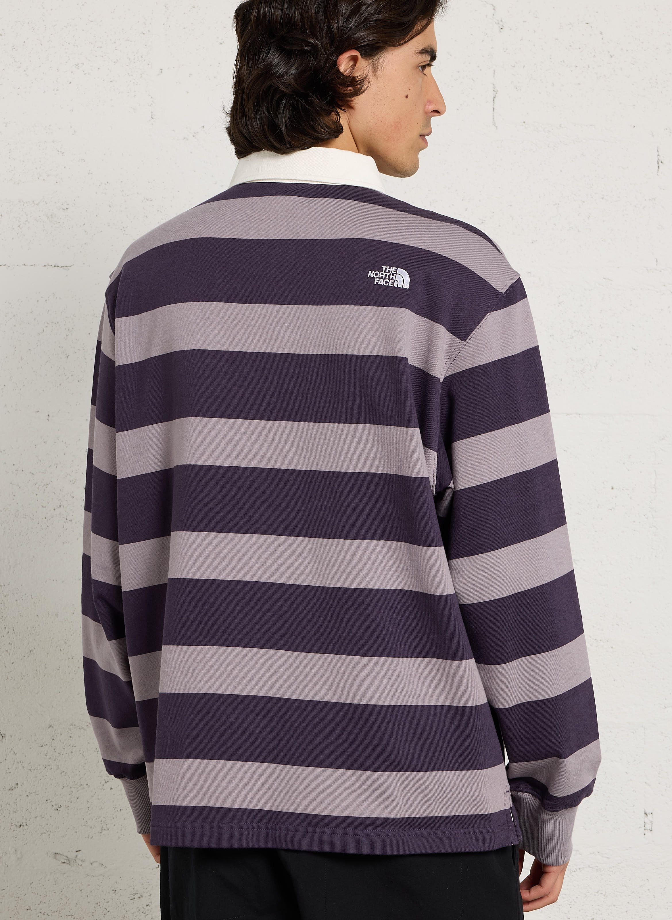 Polo droit en coton THE NORTH FACE Gris