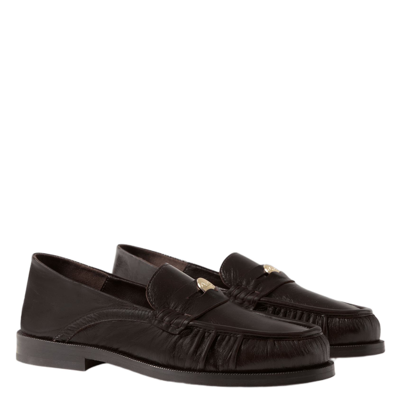Leather loafers CLAUDIE PIERLOT Brown