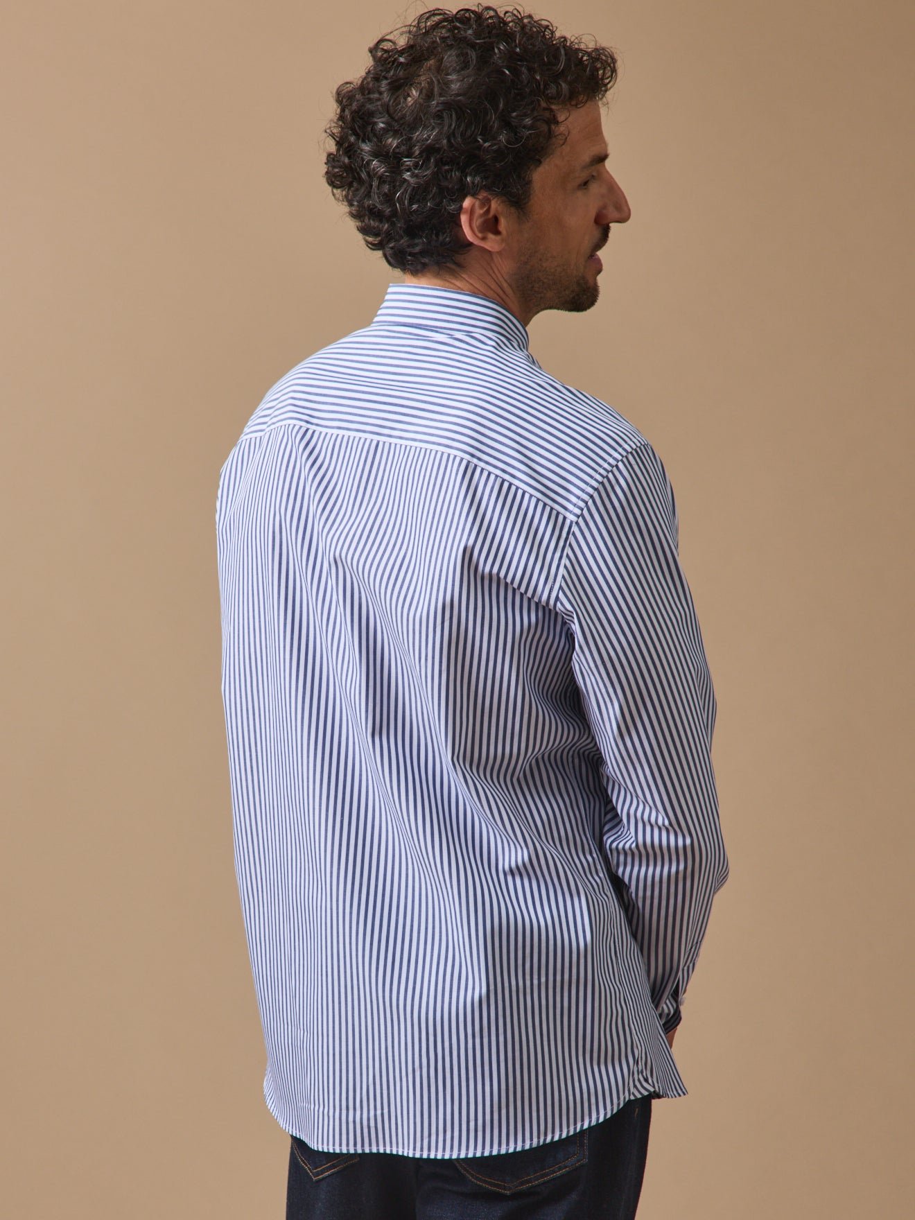 Organic cotton shirt - slim fit CYRILLUS Blue
