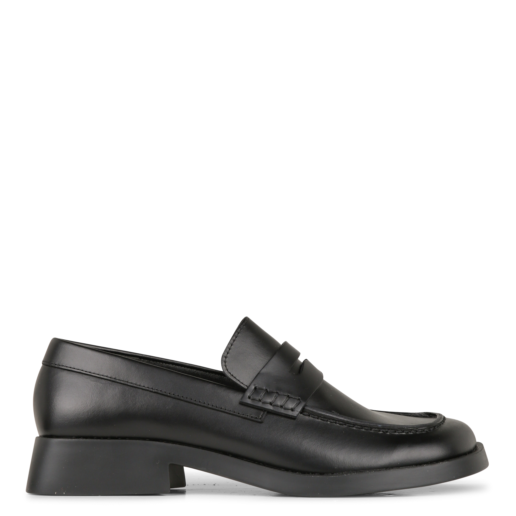 Mocassins unis en cuir CAMPER Noir
