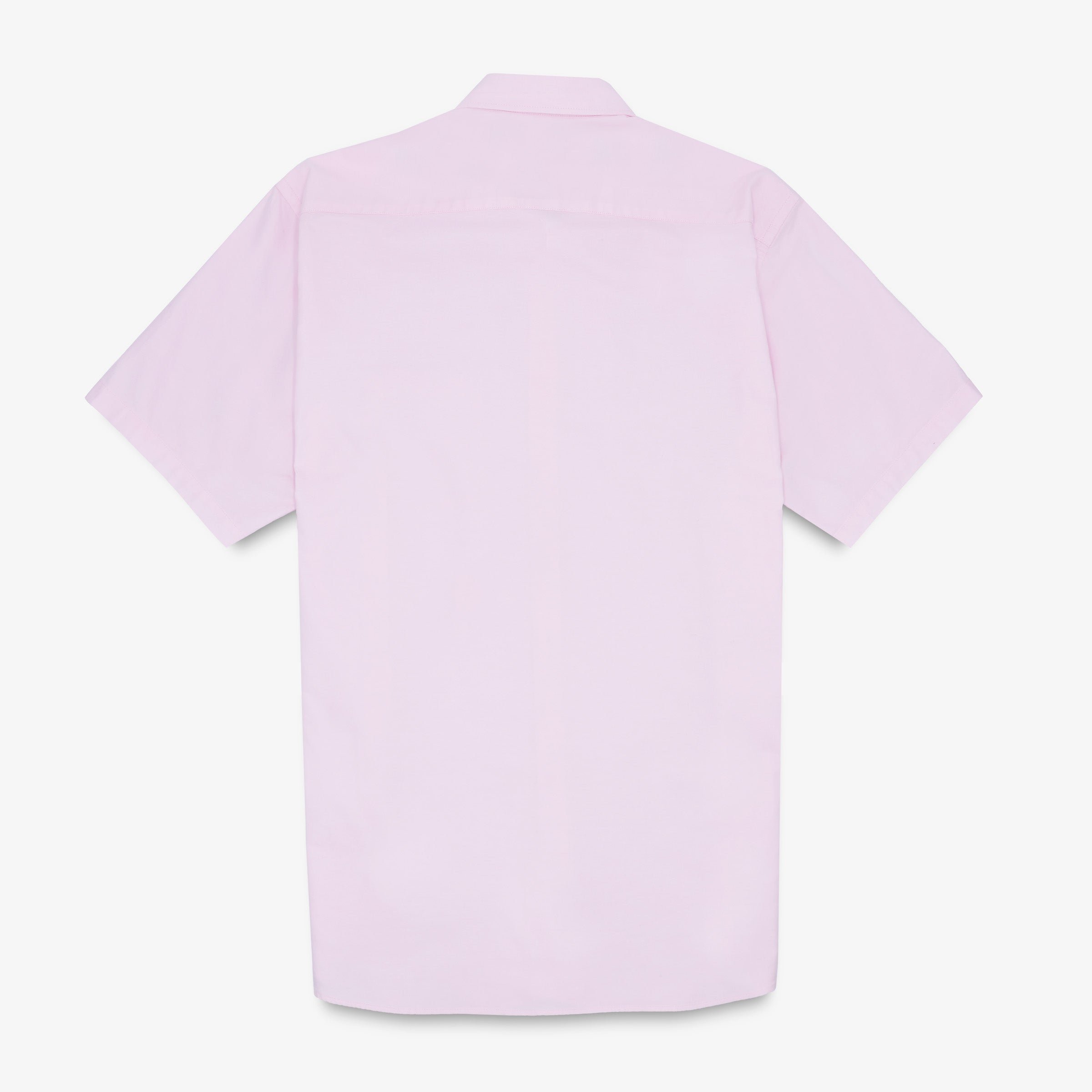 Short-sleeved Oxford fabric shirt with print SERGE BLANCO Pink