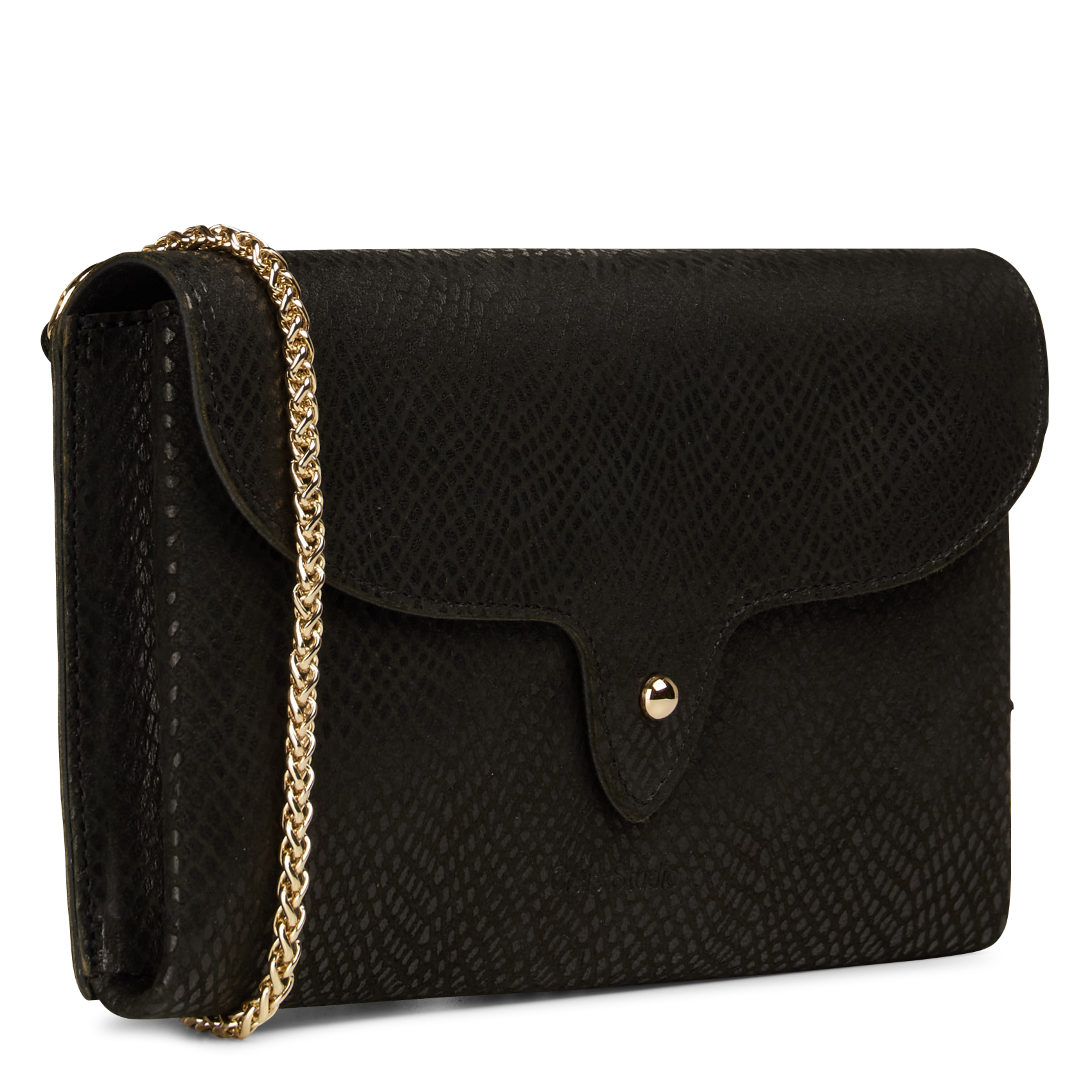 Pochette de soirée en cuir  | Noir CRAIE STUDIO Femme