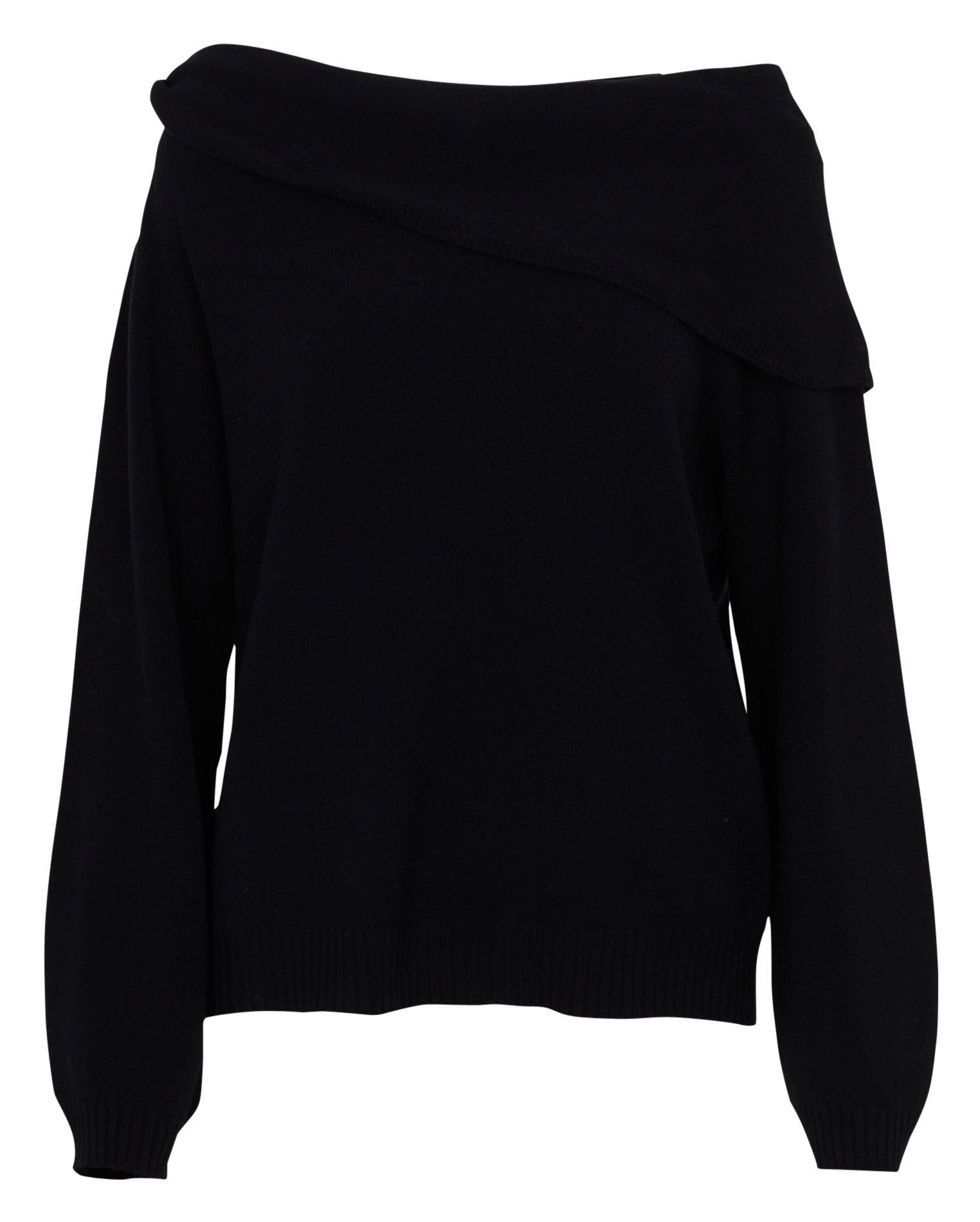 Oversized trui met gedrapeerde halslijn. LA FEE MARABOUTEE