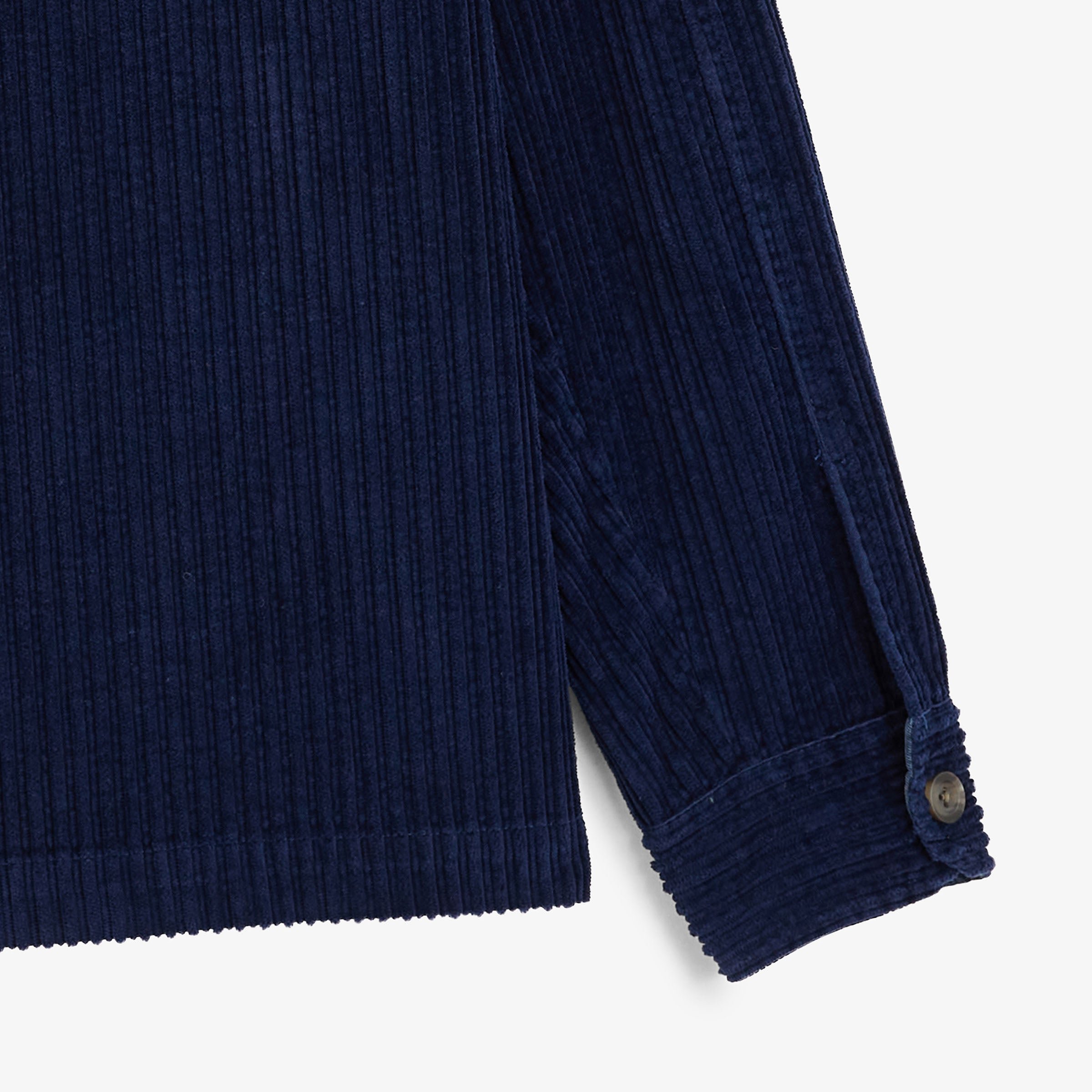 Worker corduroy jacket navy blue SERGE BLANCO Blue