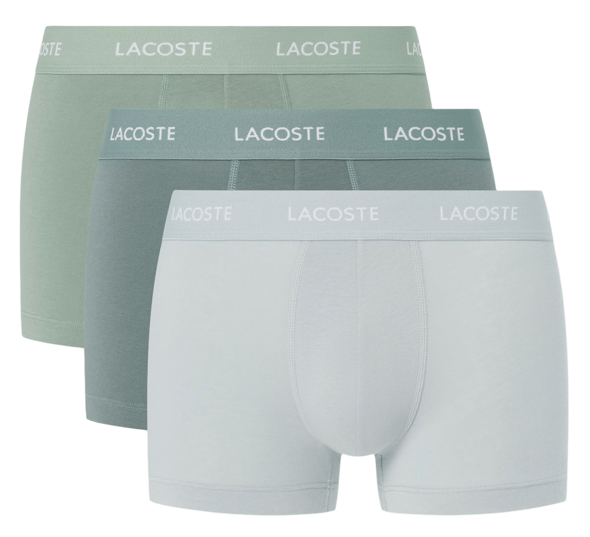 Set of 3 short boxer briefs in blended cotton LACOSTE Multicolored