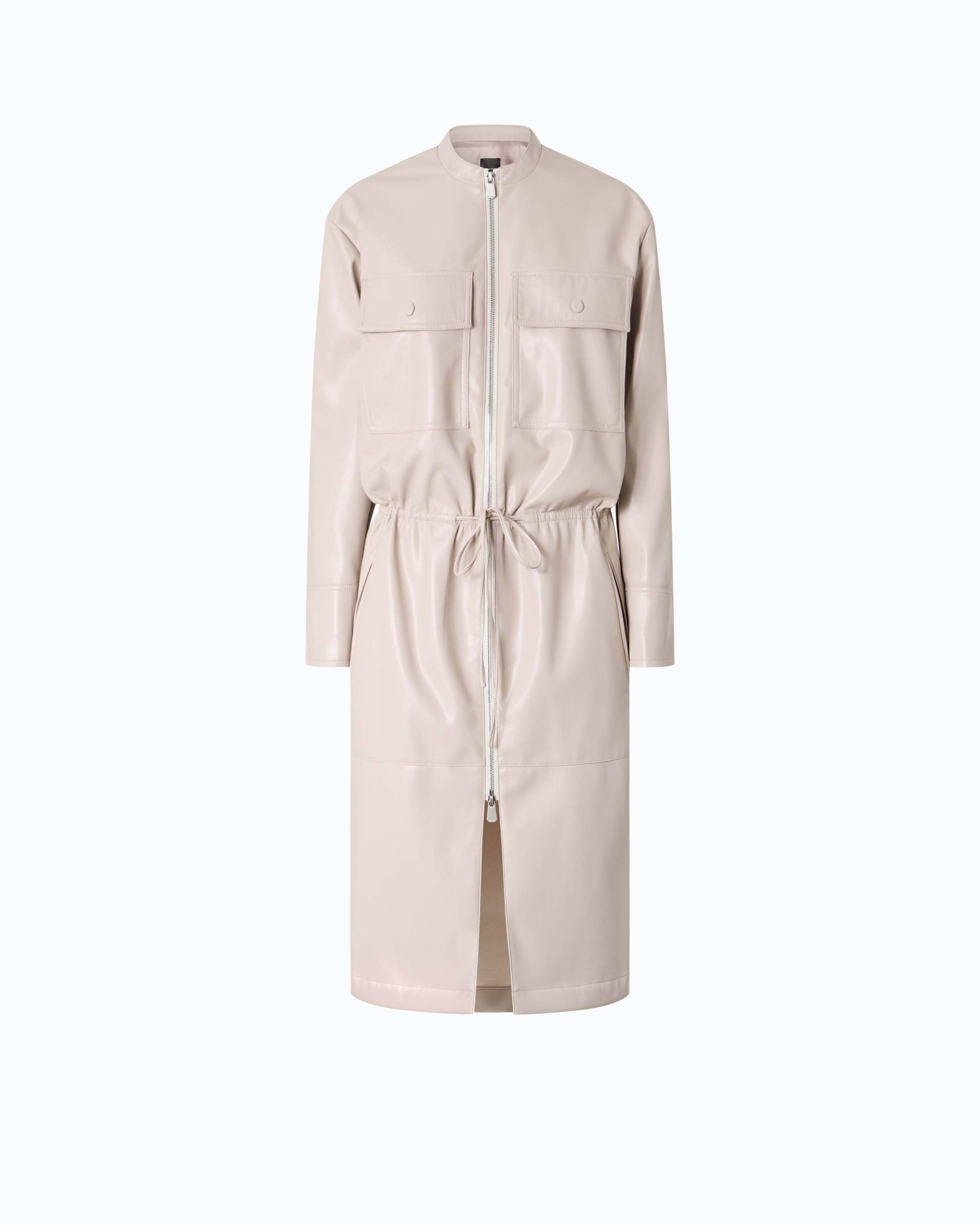 Robe midi zippée effet cuir PINKO
