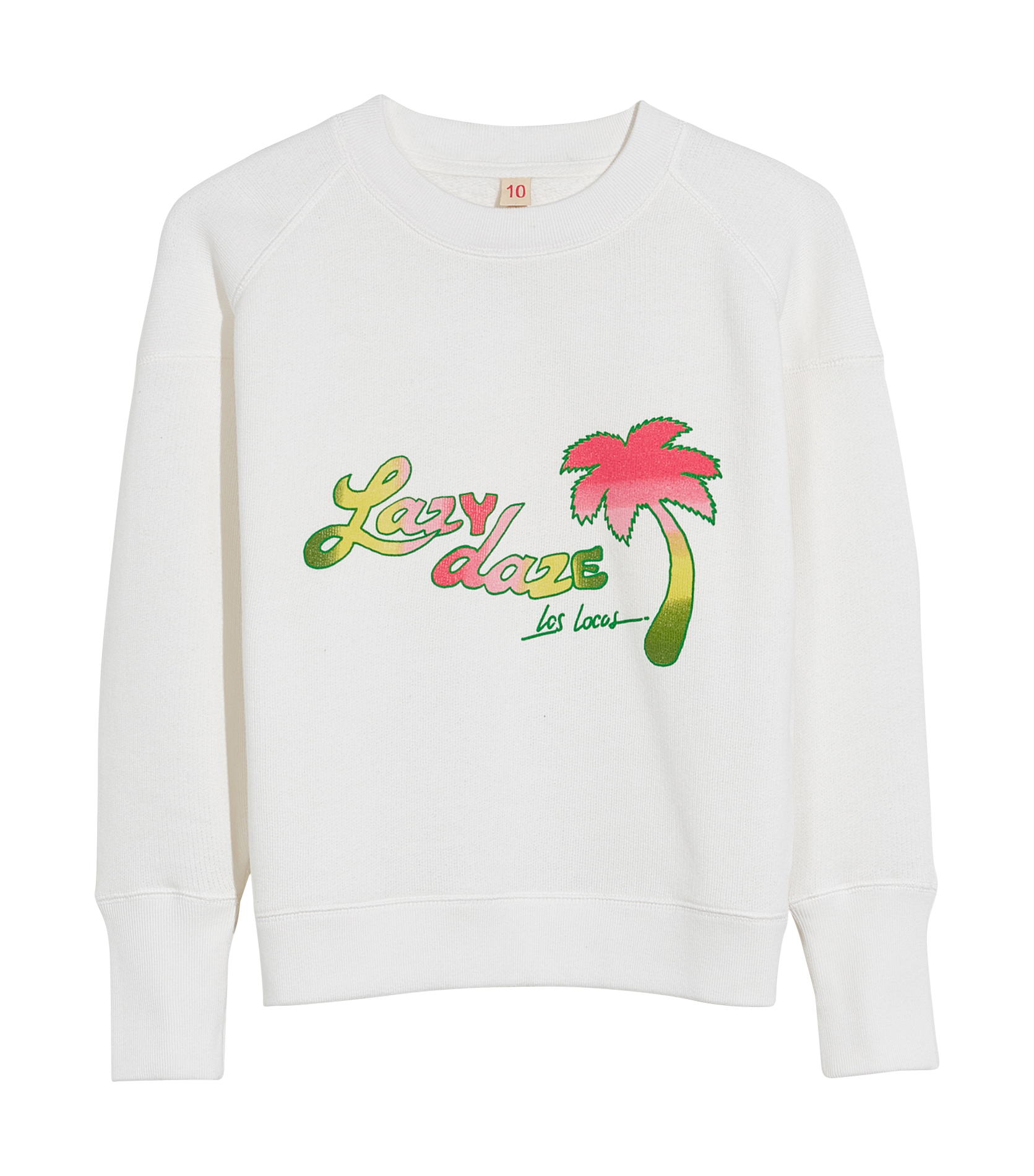 Round-neck cotton-blend sweater BELLEROSE White