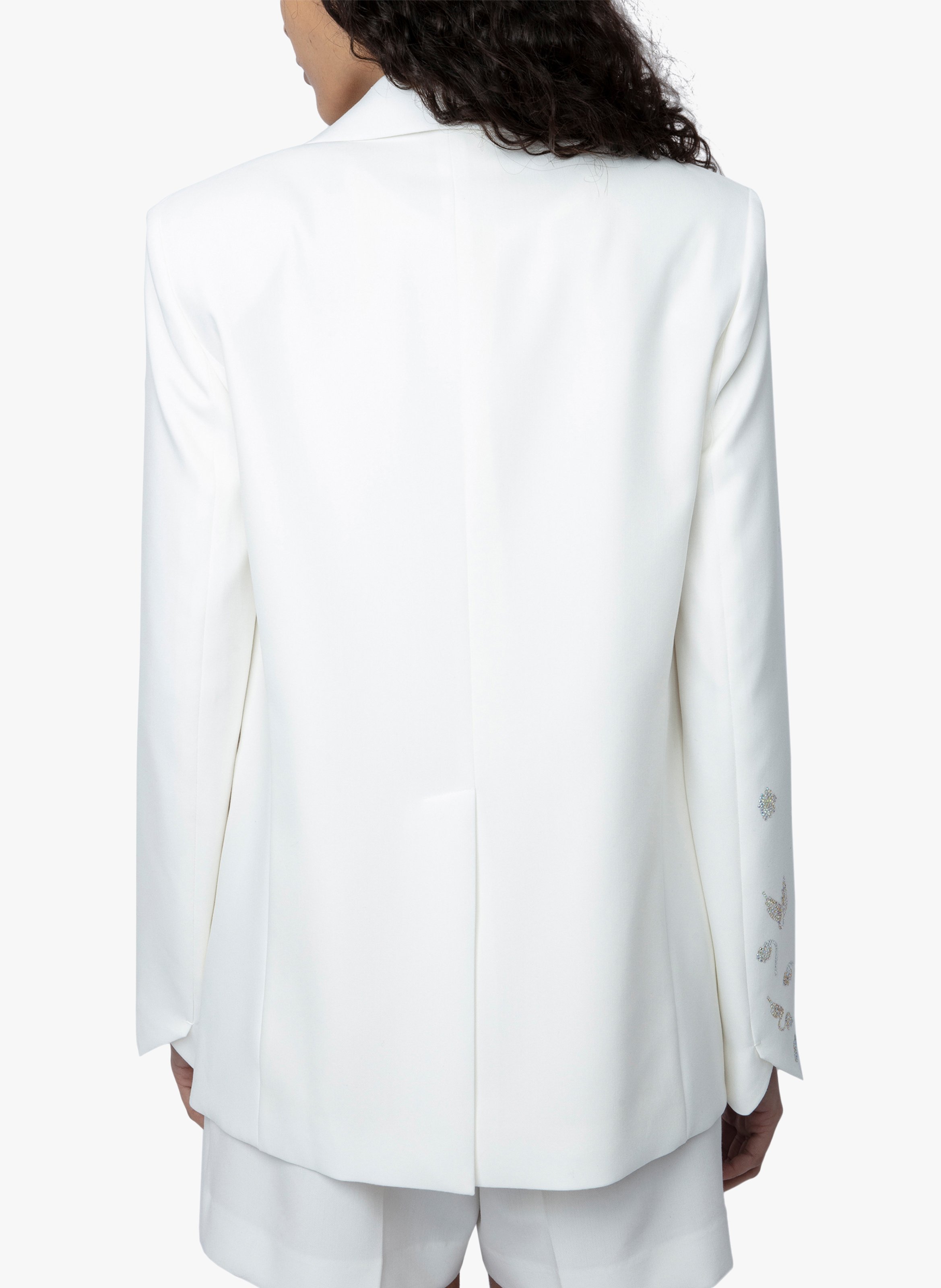 Blazer col châle à strass  ZADIG&VOLTAIRE Blanc