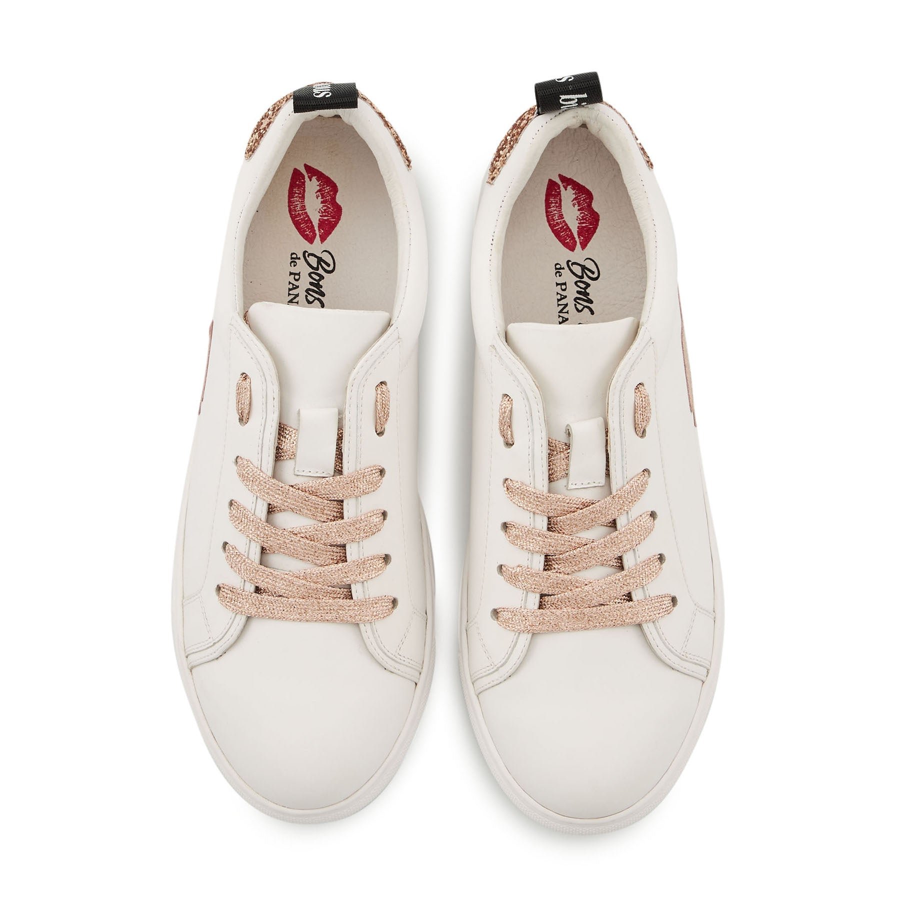 Leather sneakers BONS BAISERS PARIS White