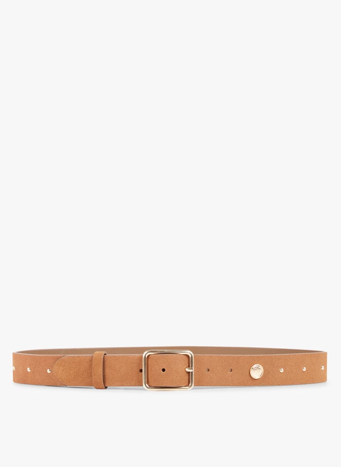 Ceinture En Cuir Camel I Code Femme Place des Tendances