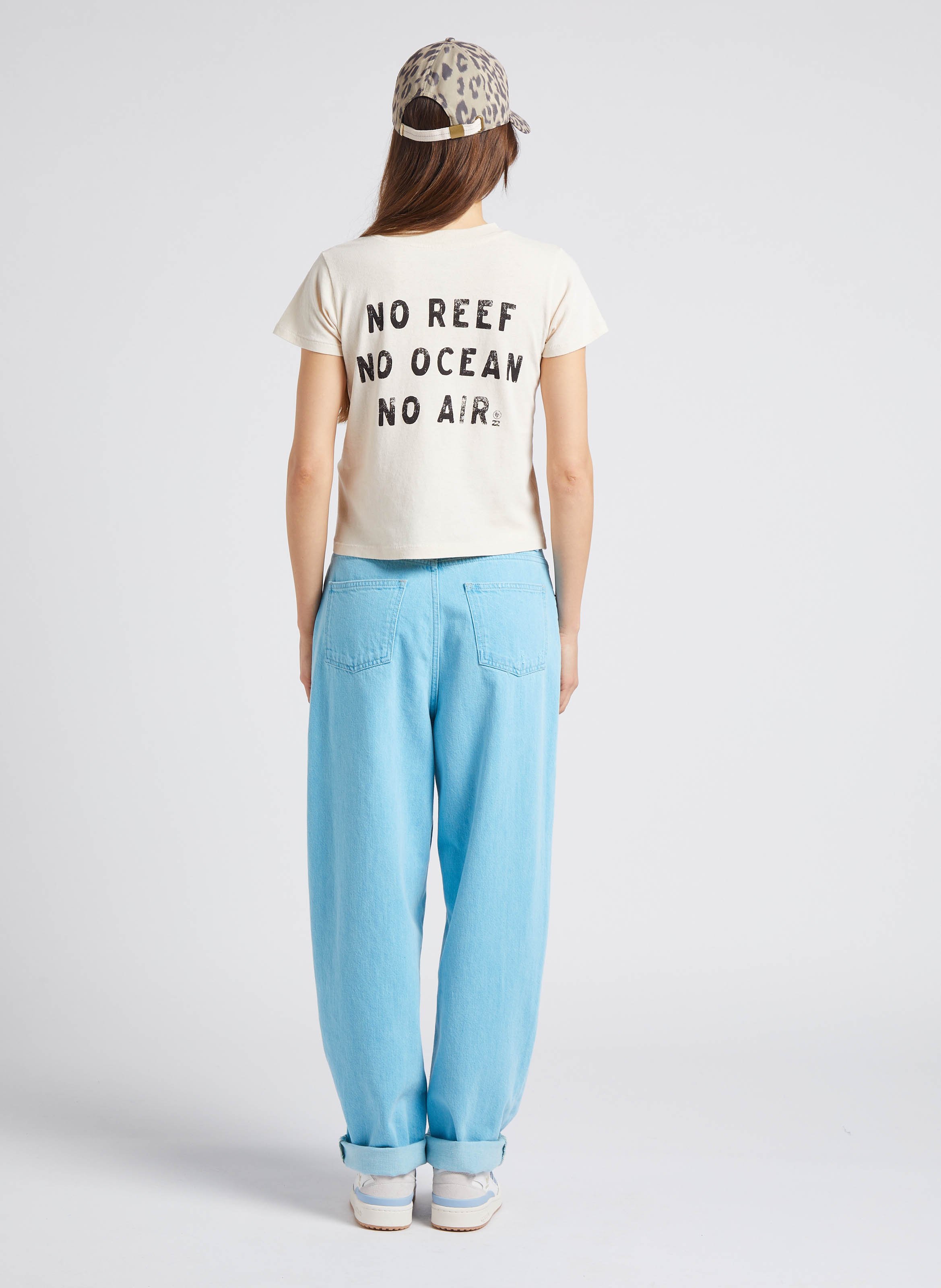 High-rise wide-leg cotton jeans BELLEROSE Blue