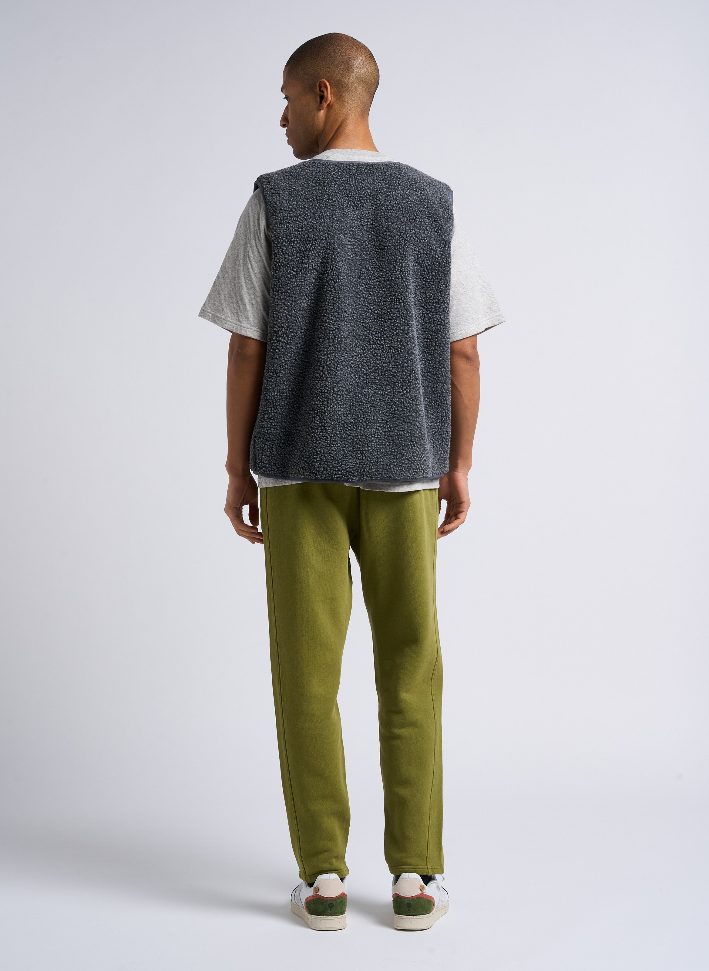 Sherpa-Jacke mit Rundhalskragen AMERICAN VINTAGE Grau