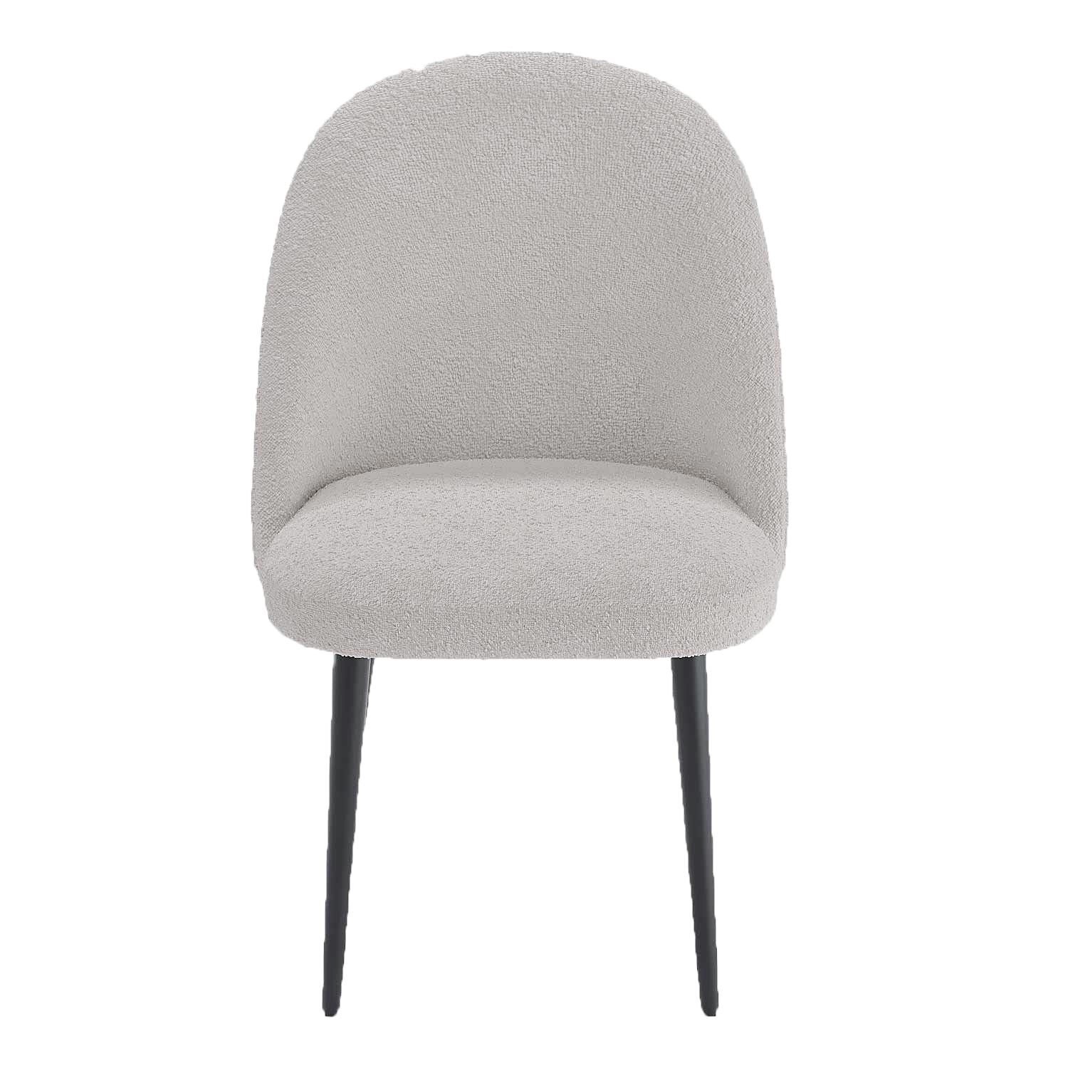 Set of 2 black fabric & metal chairs POTIRON PARIS Beige