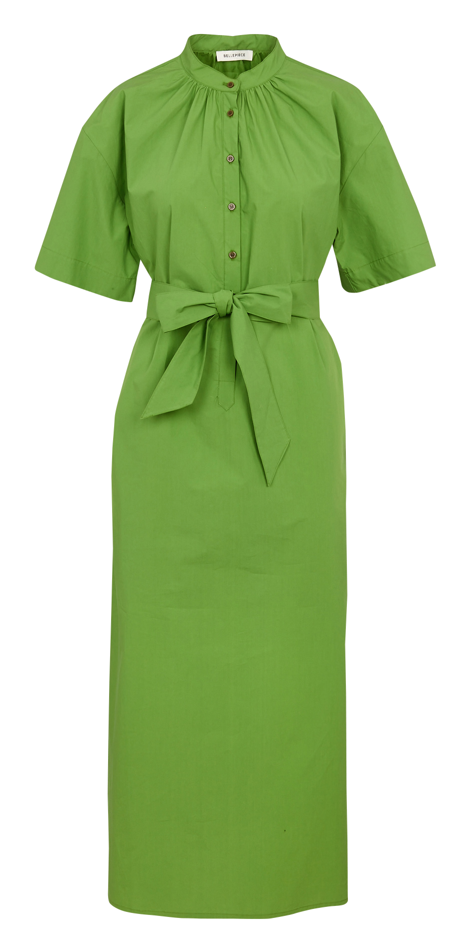 Katoenen babydoll met ronde hals BELLEPIECE Groen