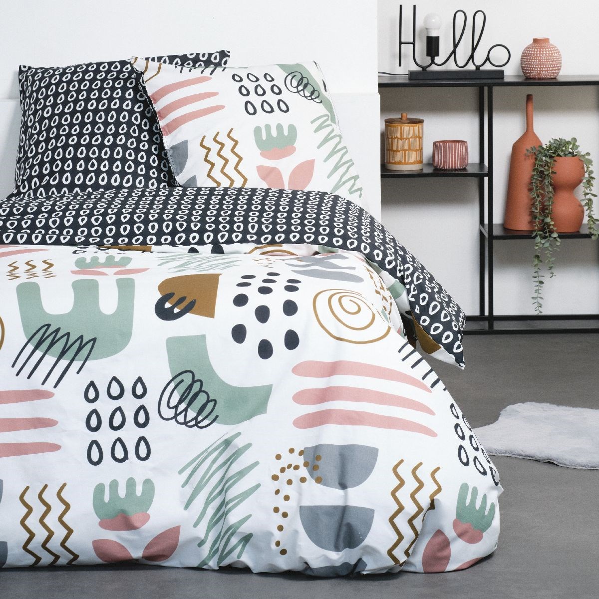 Cotton bedding set TODAY LINGE DE MAISON White