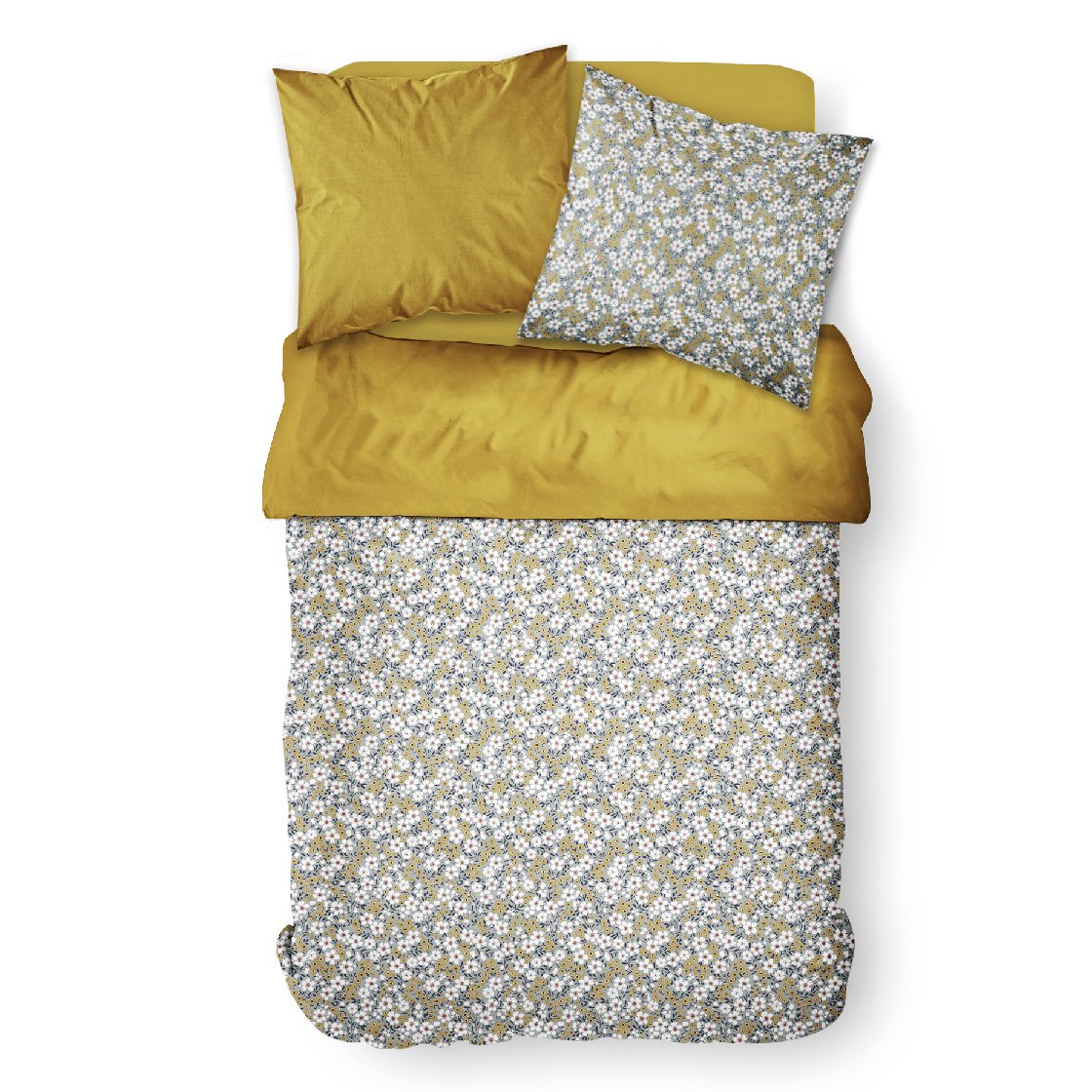 Printed cotton bedding set TODAY LINGE DE MAISON Blue