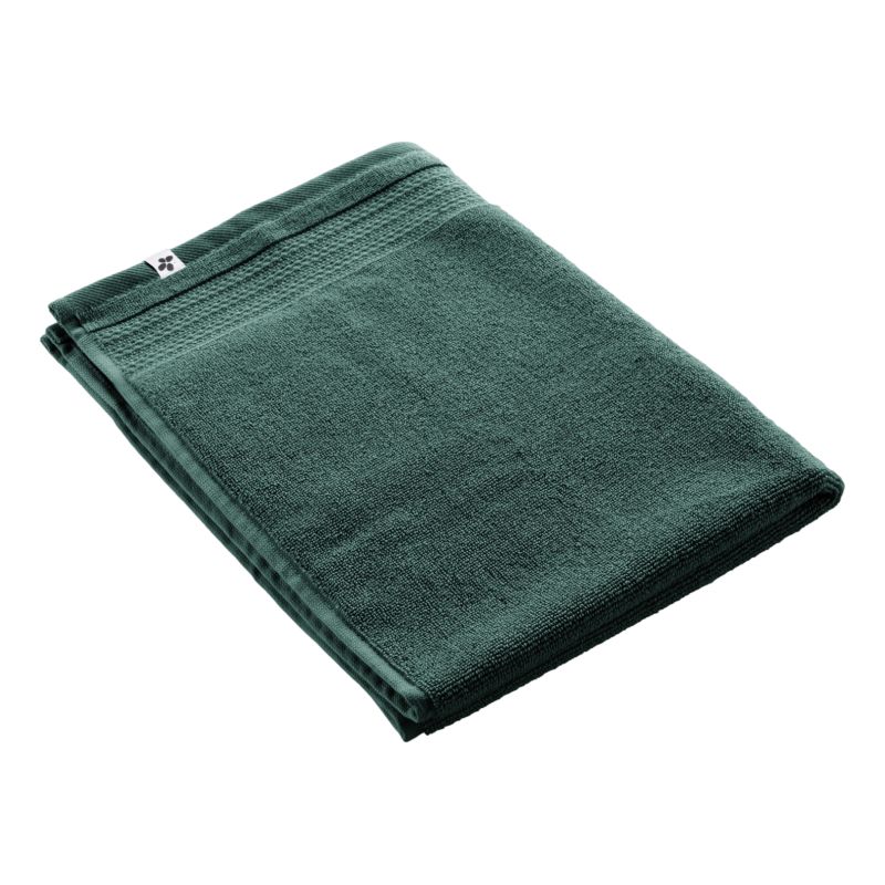 100% combed cotton bath mat L'EFFET PAPILLON Green
