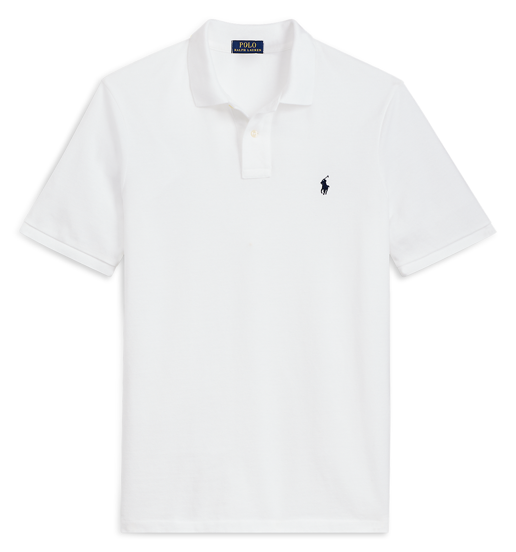 Short-sleeved slim-fit polo shirt POLO RALPH LAUREN White