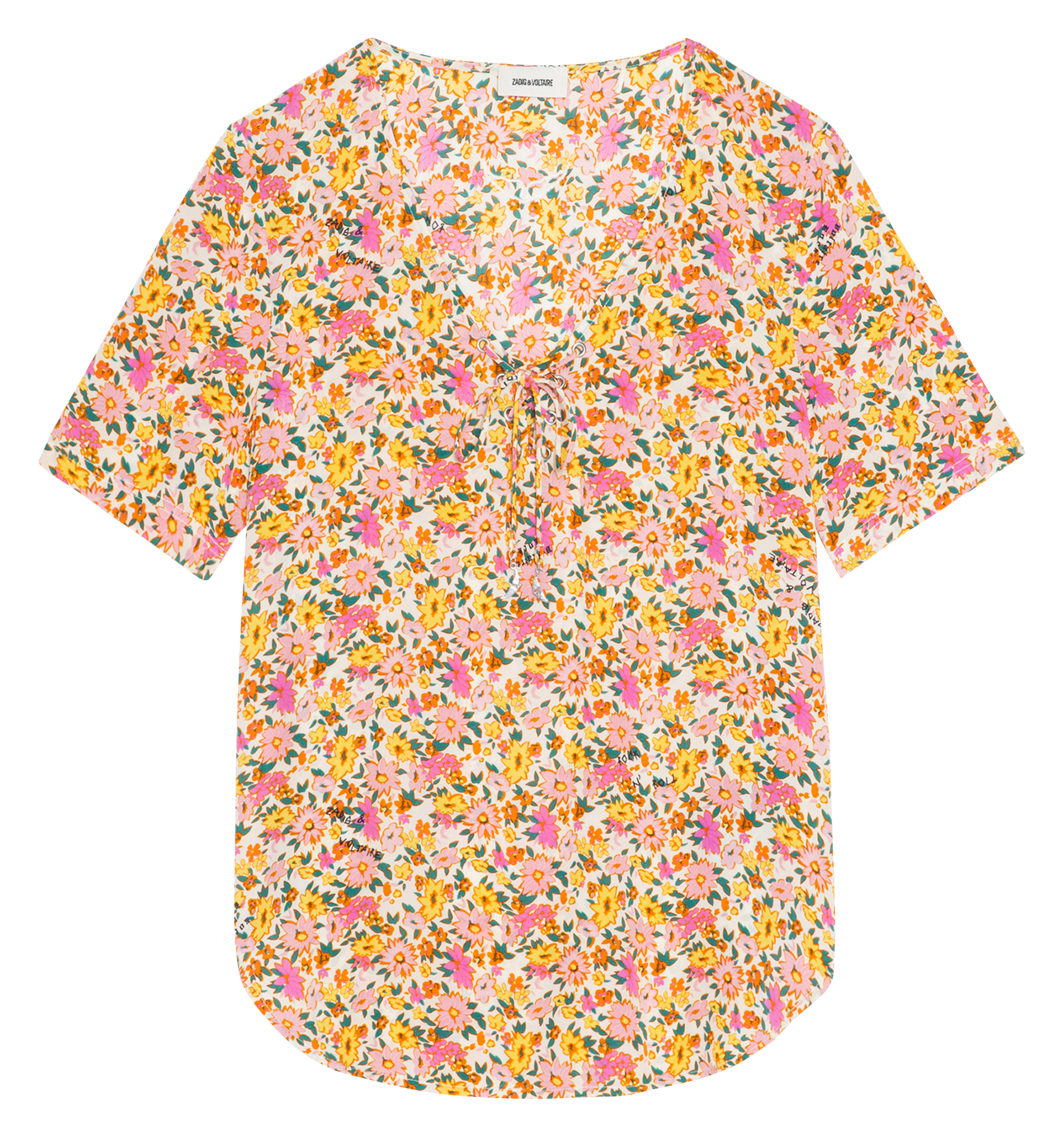 Top droit imprimé ZADIG&VOLTAIRE Blanc