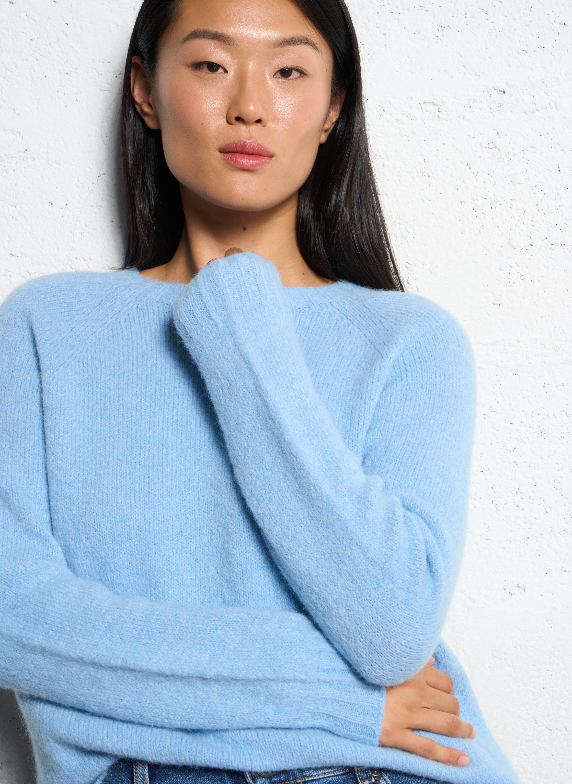 Straight-cut knit sweater MAX MARA WEEK END Blue