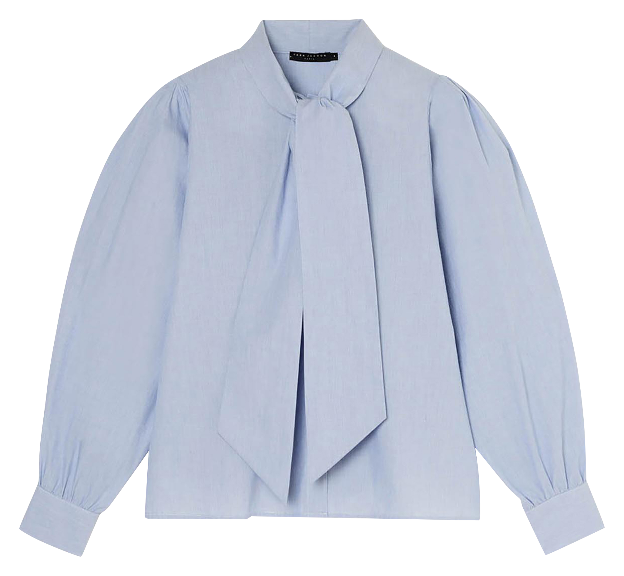 Camicia in cotone con collo a fiocco TARA JARMON Blu