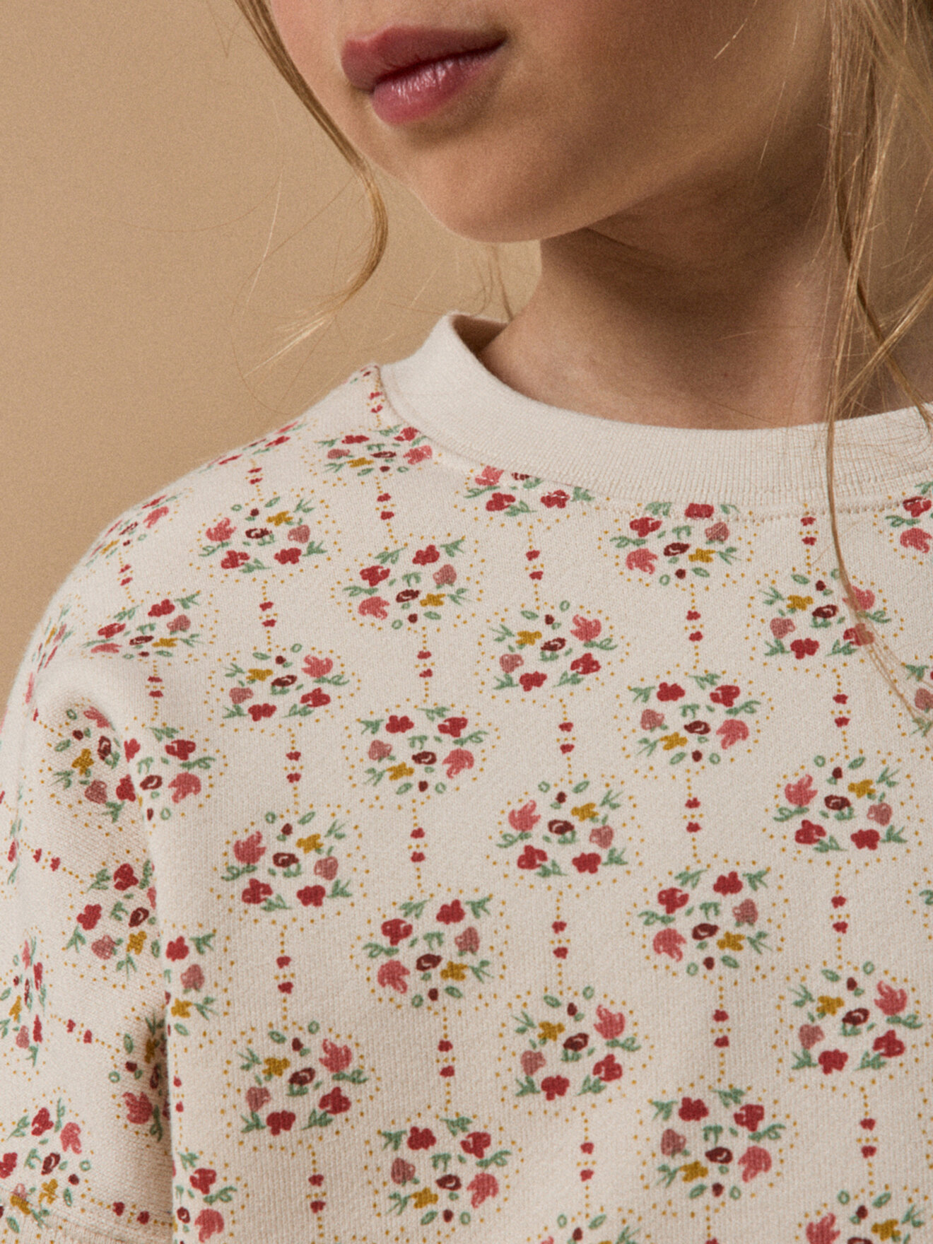 Printed Charline sweatshirt in organic cotton CYRILLUS Multicolored