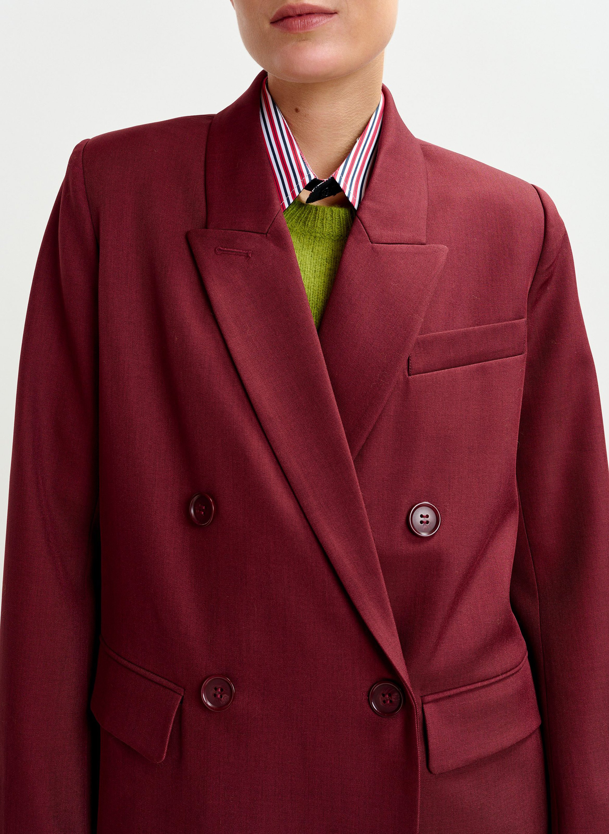 Veste col tailleur  ESSENTIEL ANTWERP Rouge