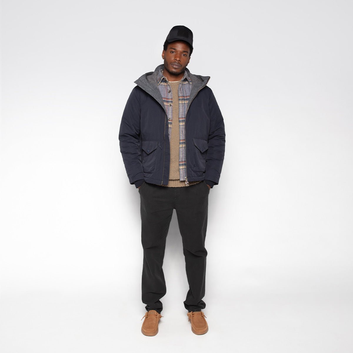 Water-repellent fleece parka SERGE BLANCO Blue