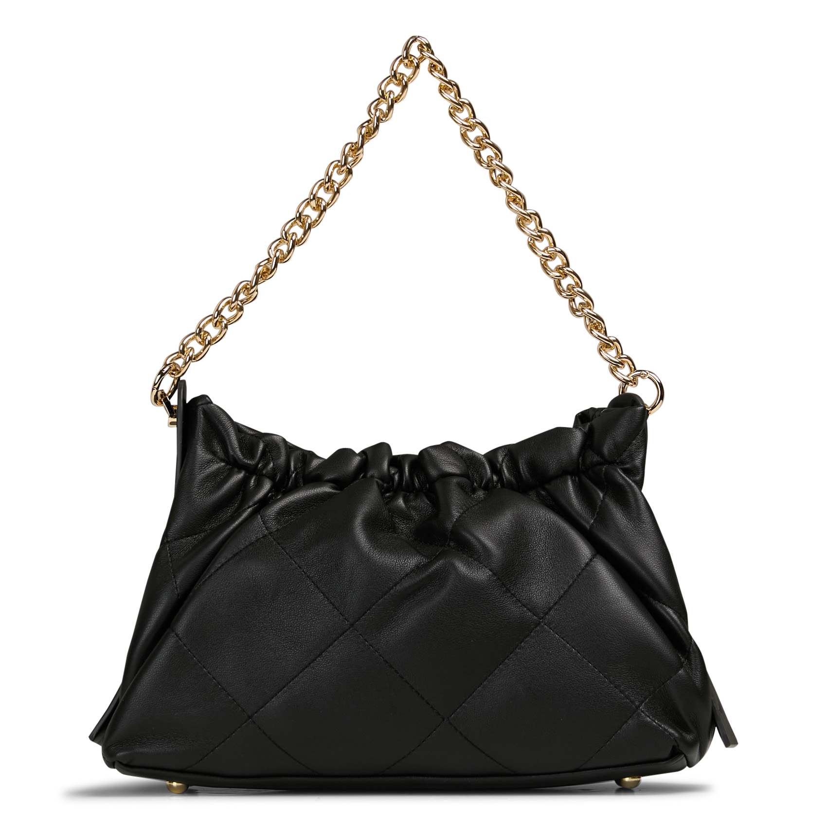 Diagonal Couture Handbag AU PRINTEMPS PARIS Black