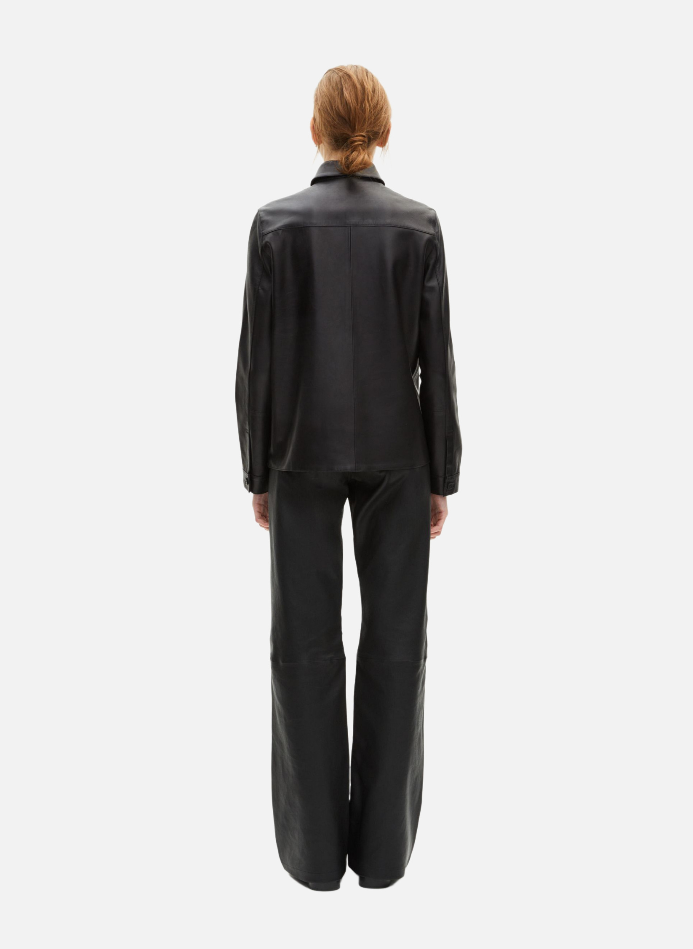 Leather shirt THE KOOPLES Black