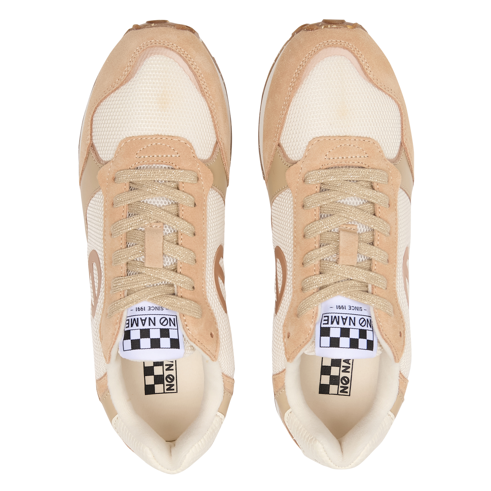 Zapatillas bajas con cuña NO NAME Beige