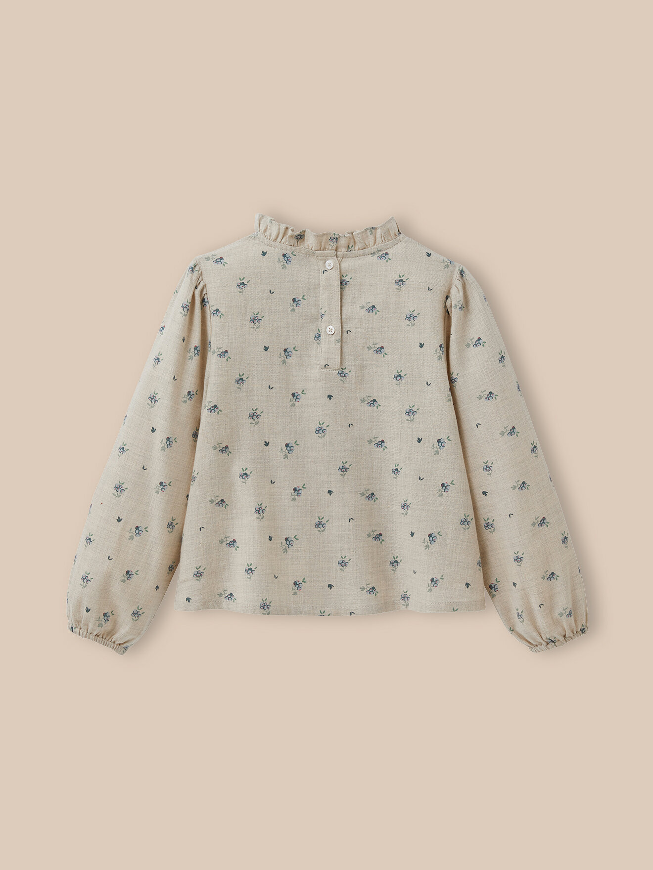 Cotton flannel blouse CYRILLUS Green