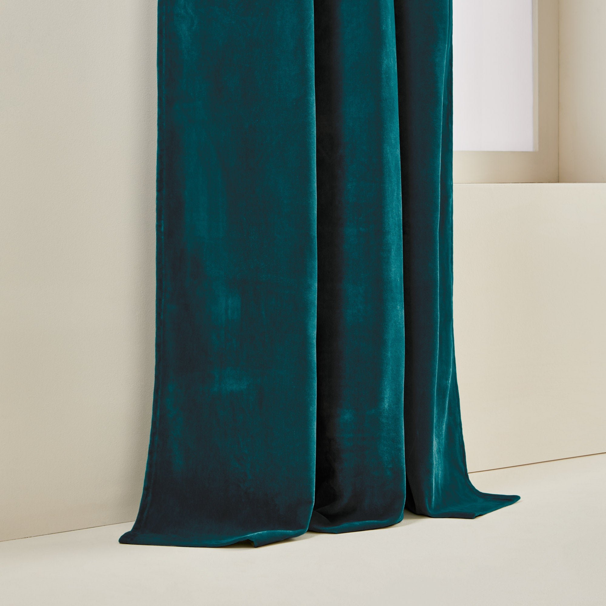 Curtain with gilt eyelets MADURA Blue
