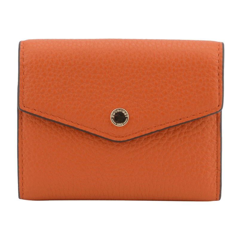 Leather coin purse POURCHET Orange