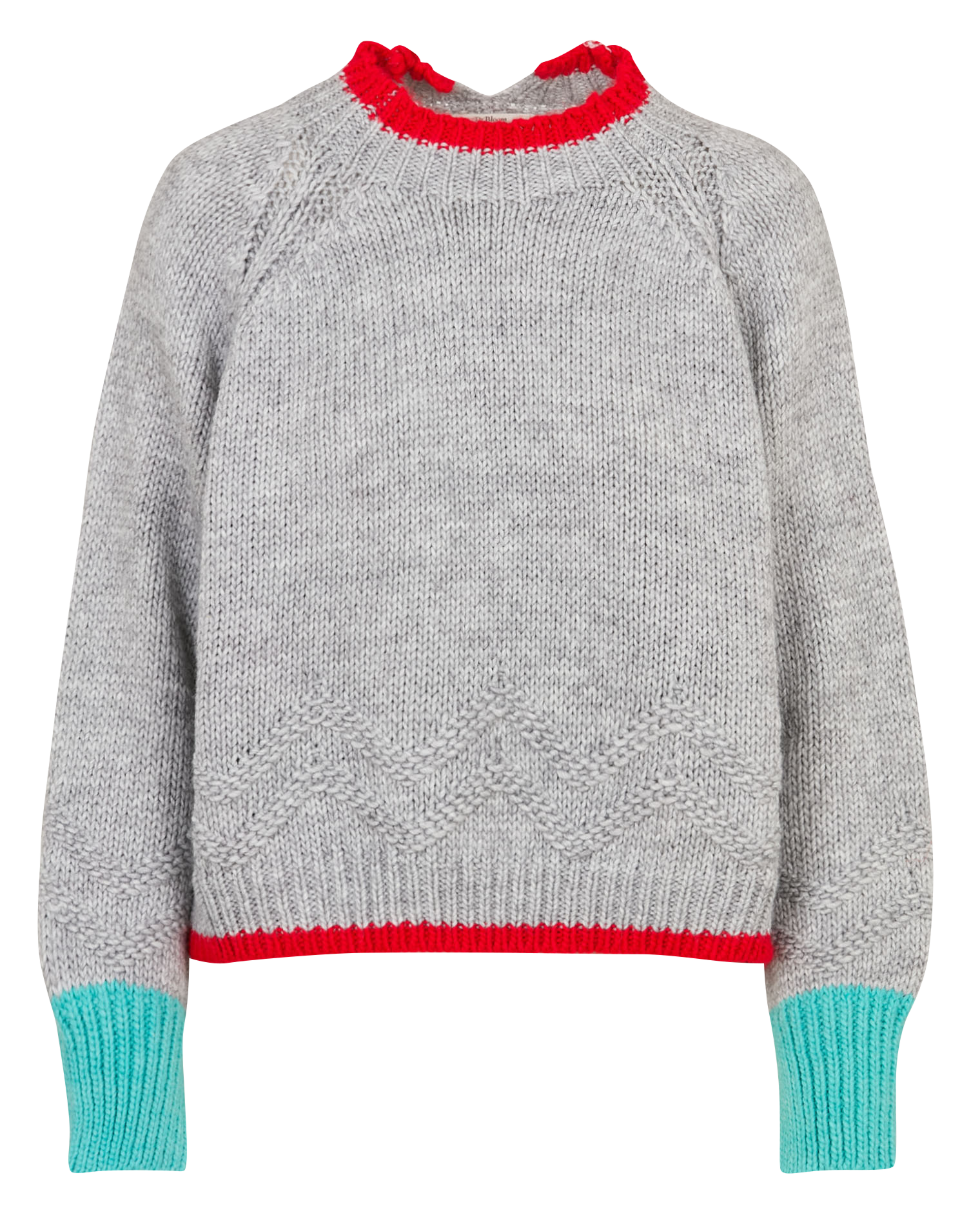 Oversize-Pullover mit Stehkragen DR BLOOM Silber