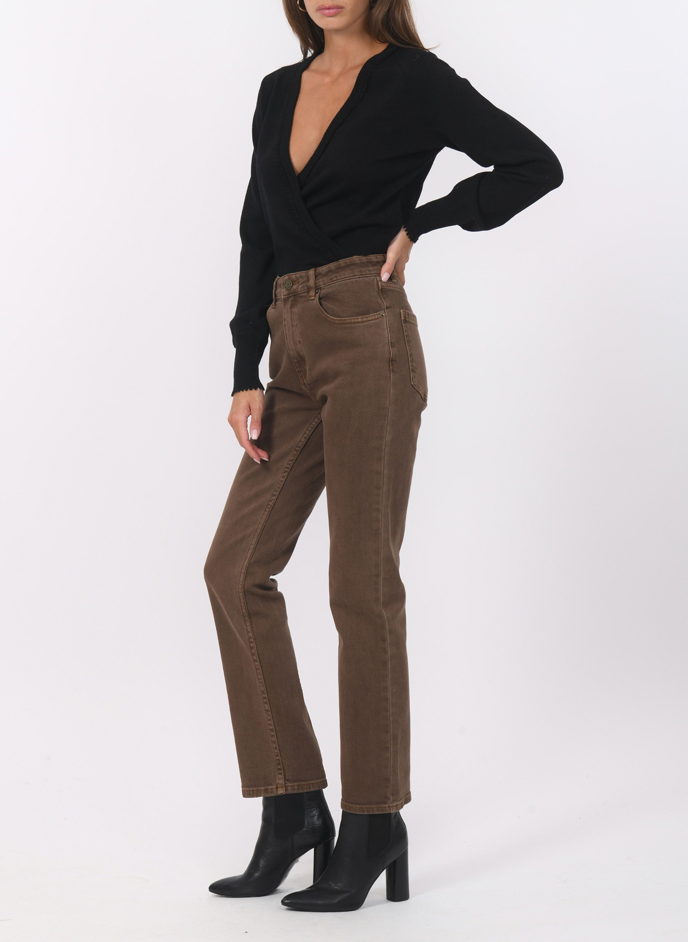 Jean droit  KOOKAI Marron