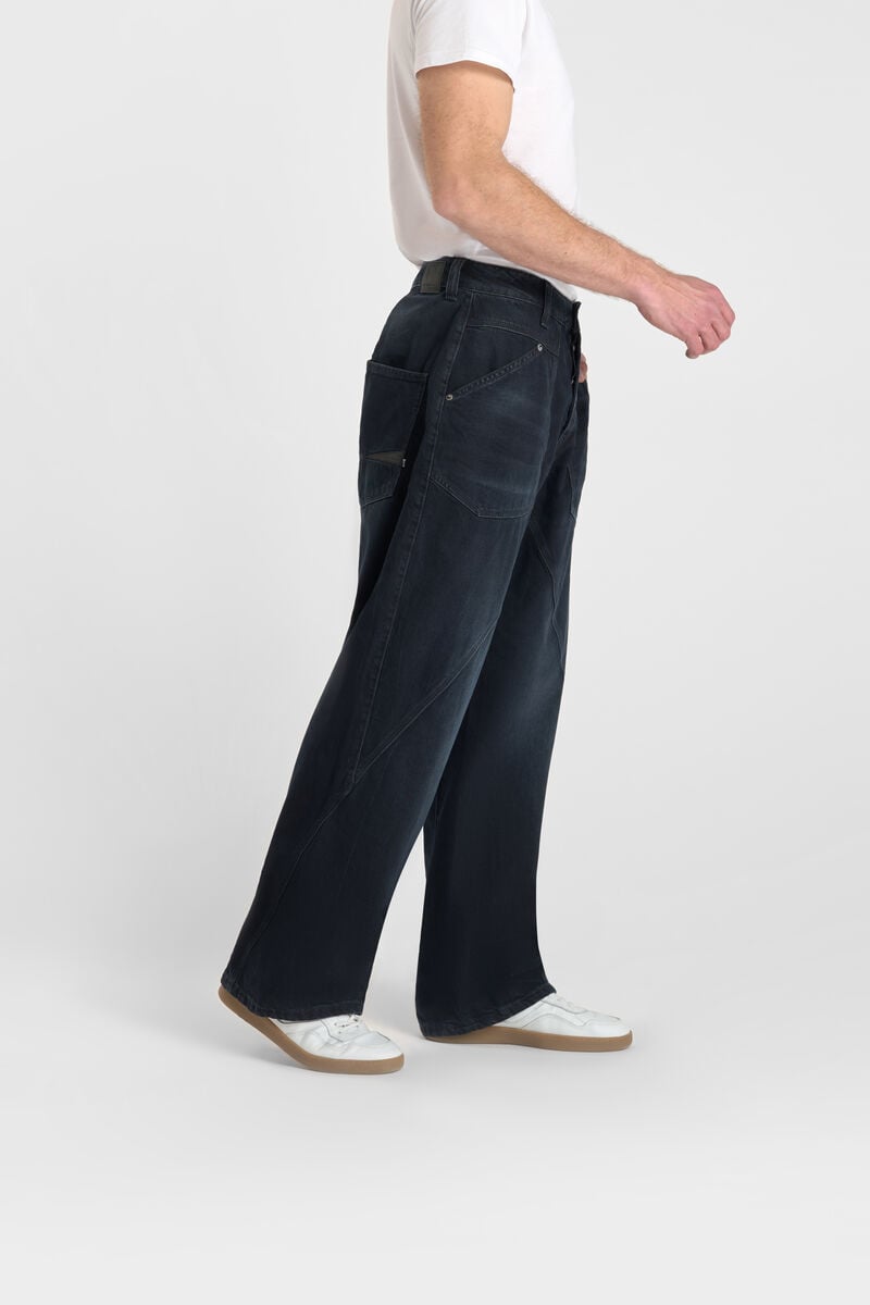 Loose jeans, wide, length 34 LE TEMPS DES CERISES Blue