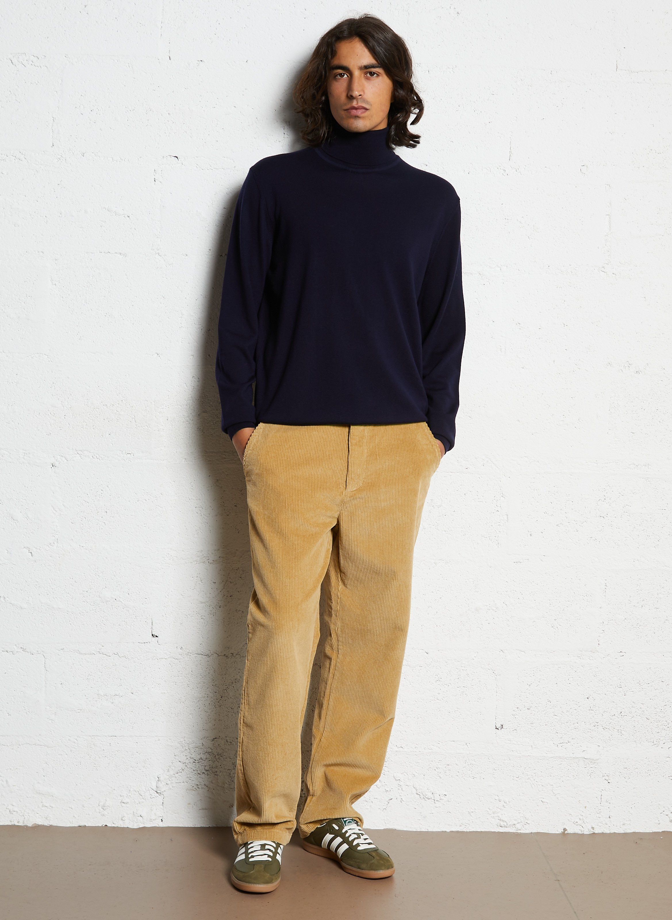 Rechte coltrui van wol FACONNABLE Blauw