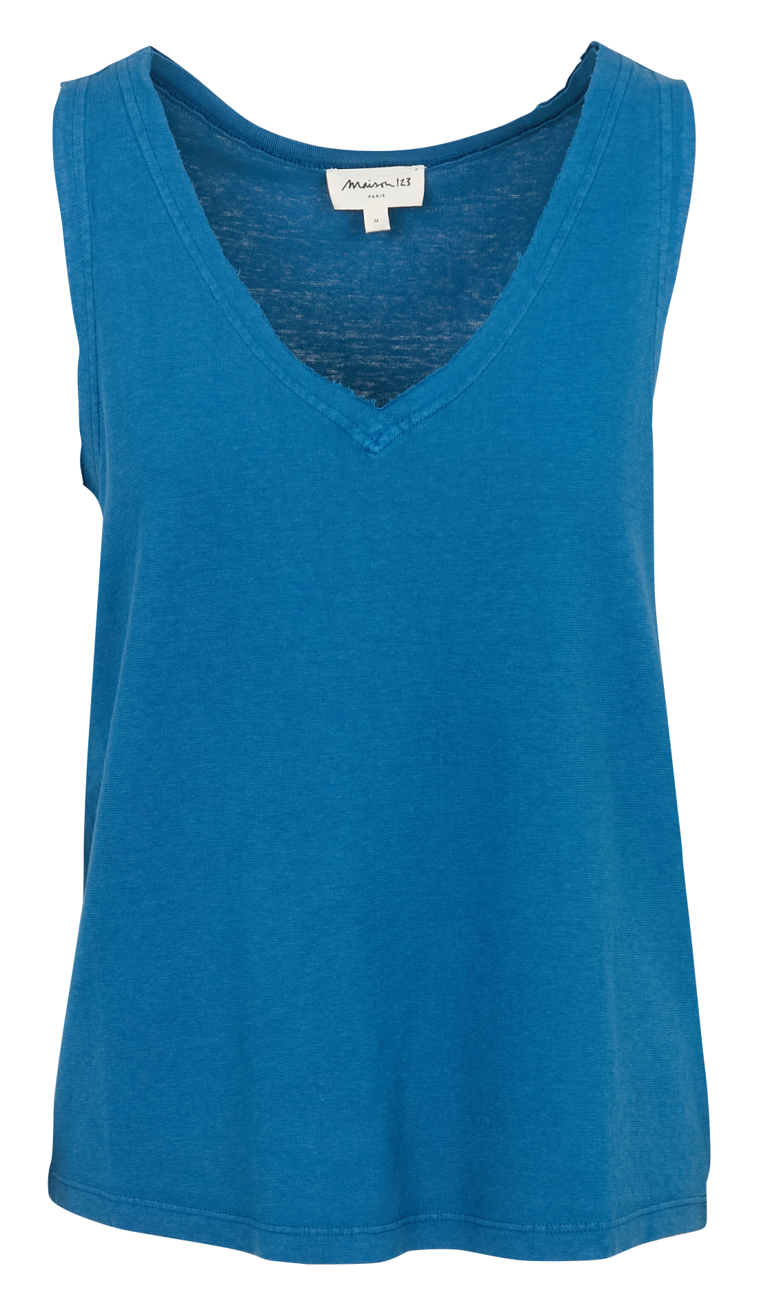 Sleeveless V-neck top MAISON 123 Blue