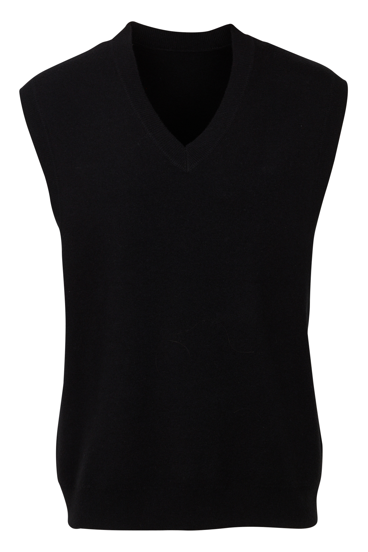 Pull droit sans manches col V IKKS Noir