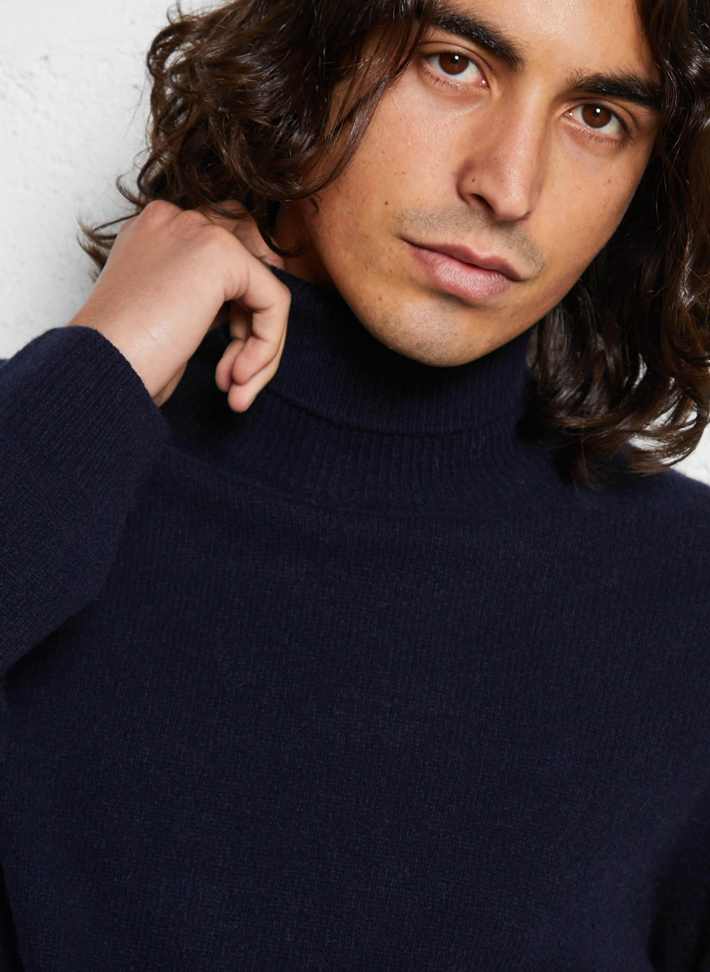 Rechte coltrui | wolblend CASUAL FRIDAY Blauw