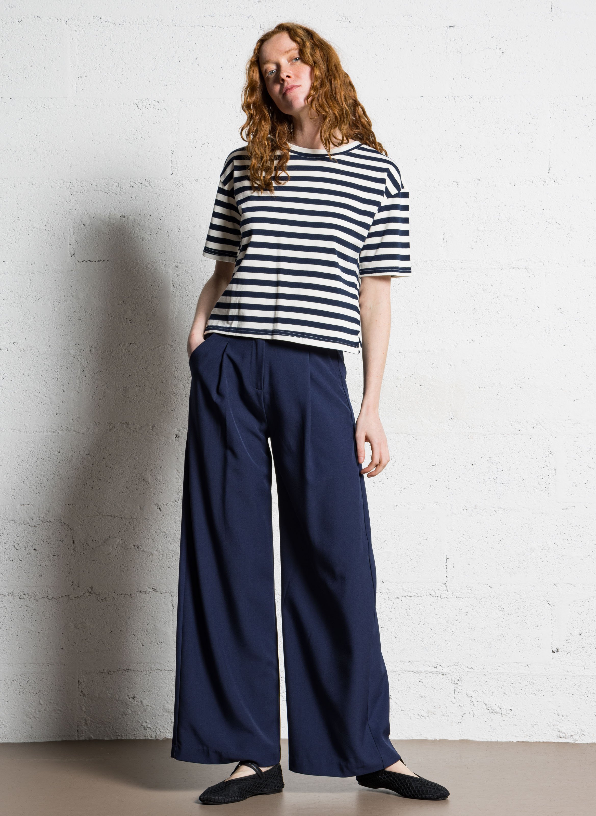 Pantalon large SUNCOO Bleu