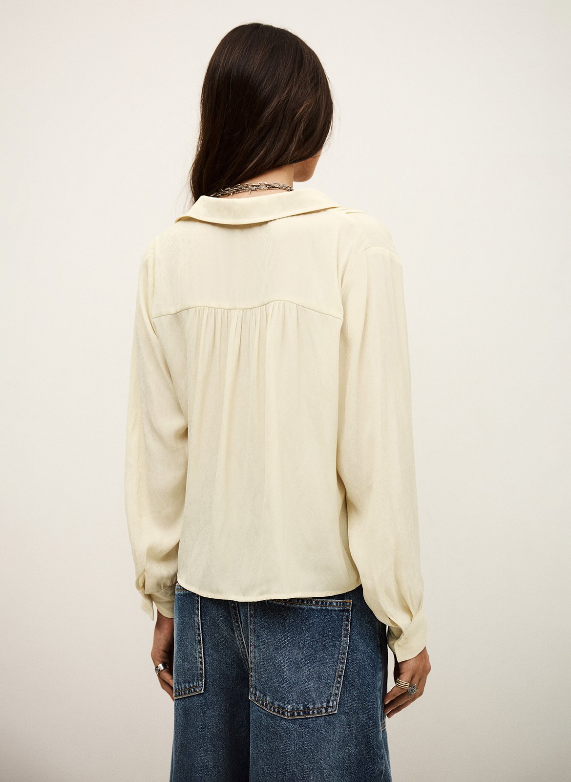 Chemise col classique BA&SH Beige