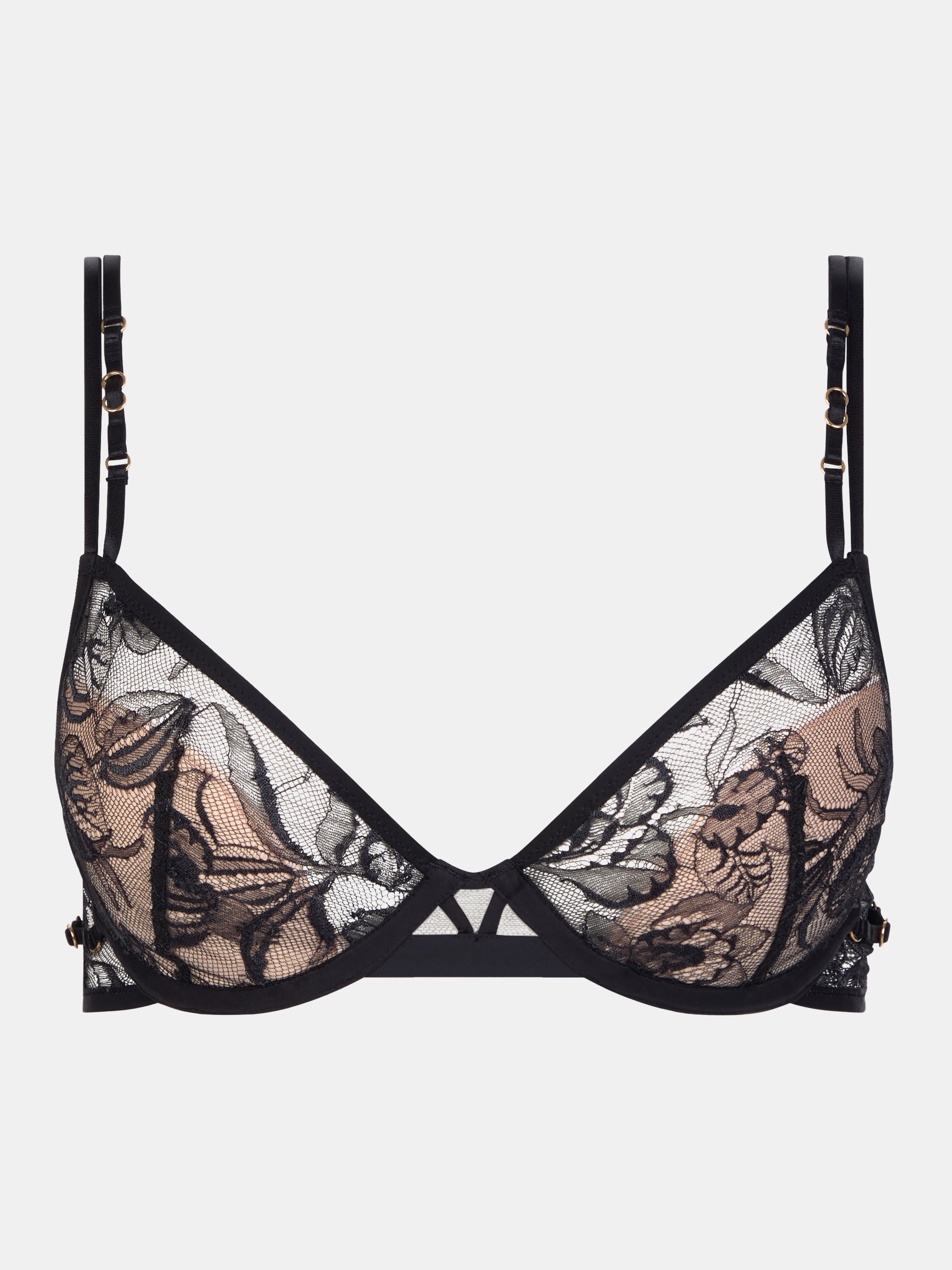 Plunge cup bra CHANTELLE X Black