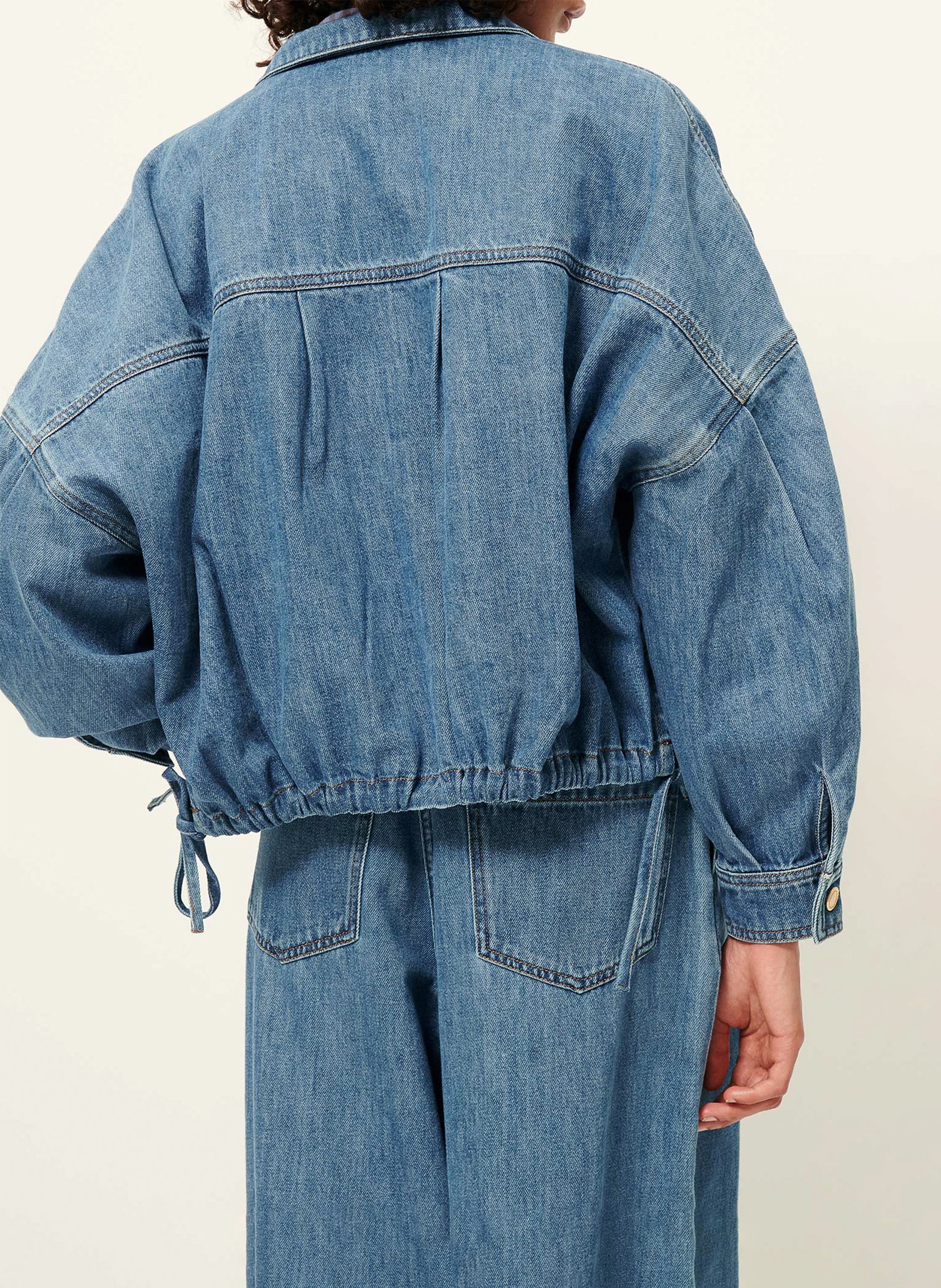 Veste col classique en coton SESSUN Bleu