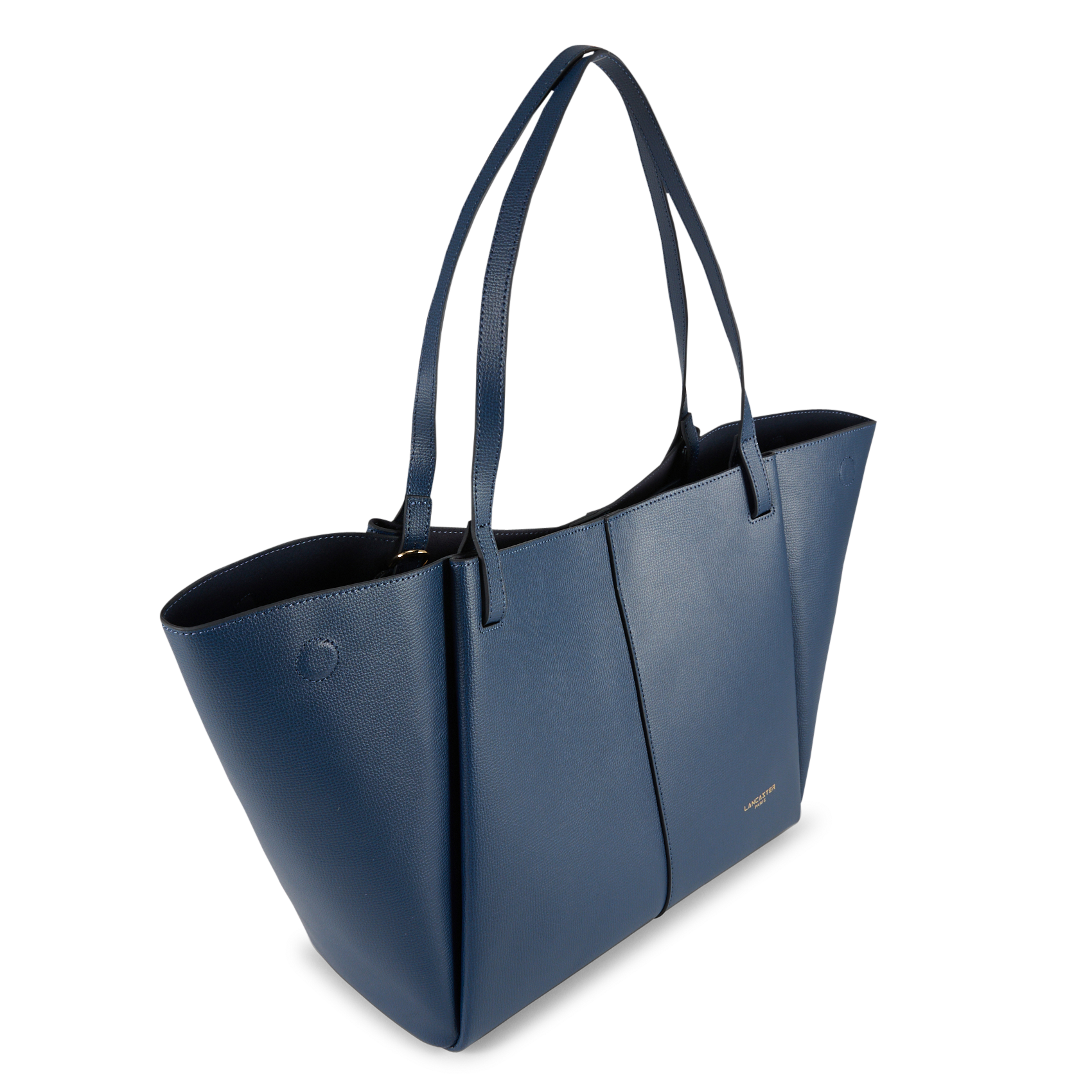 Sac cabas en cuir LANCASTER PARIS Bleu