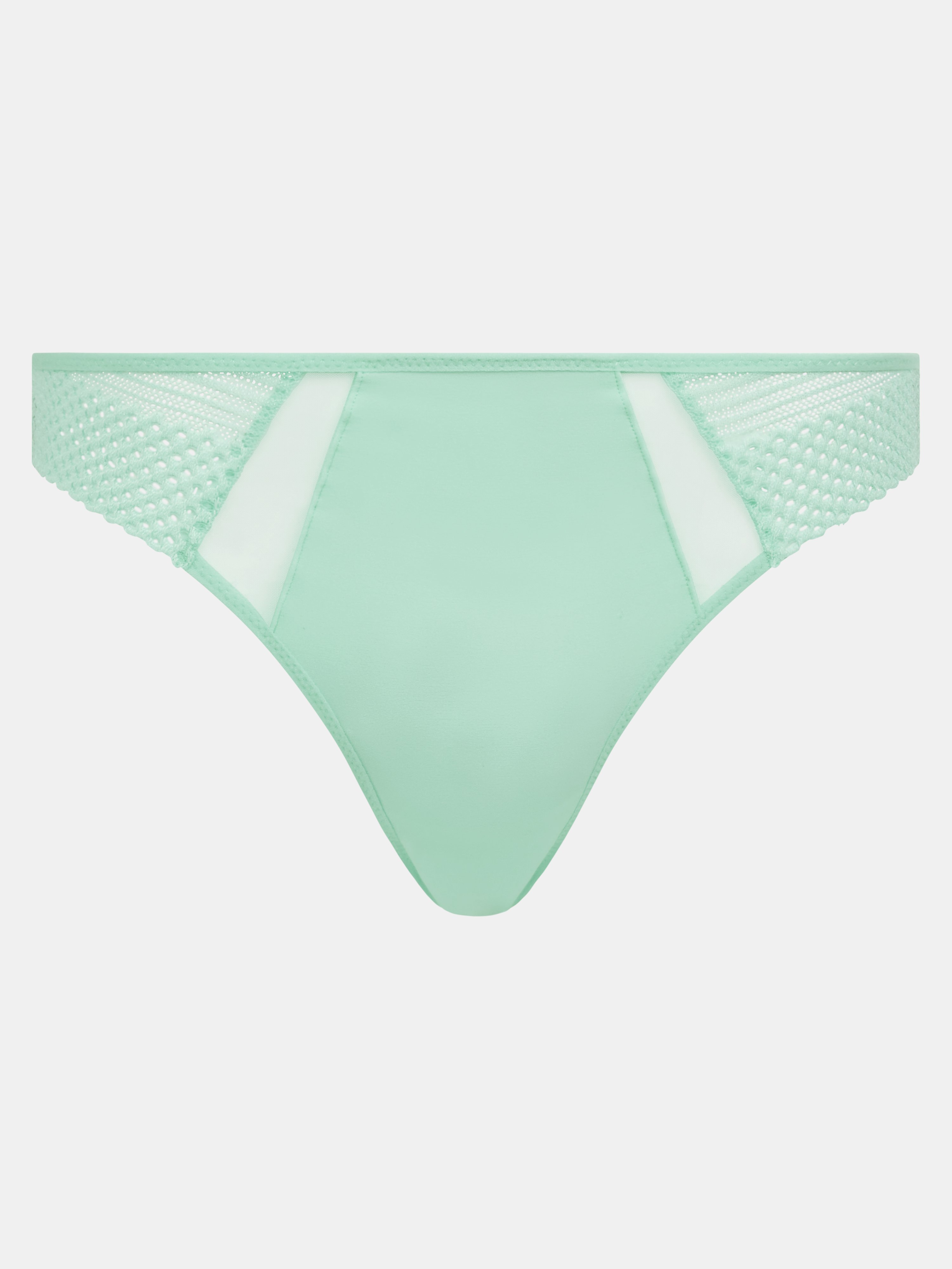 Aventurine lace tanga Green