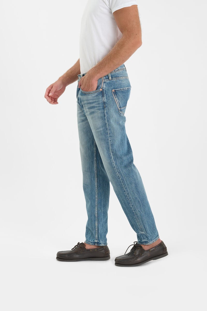 Loose, wide-leg jeans, length 34 LE TEMPS DES CERISES Blue