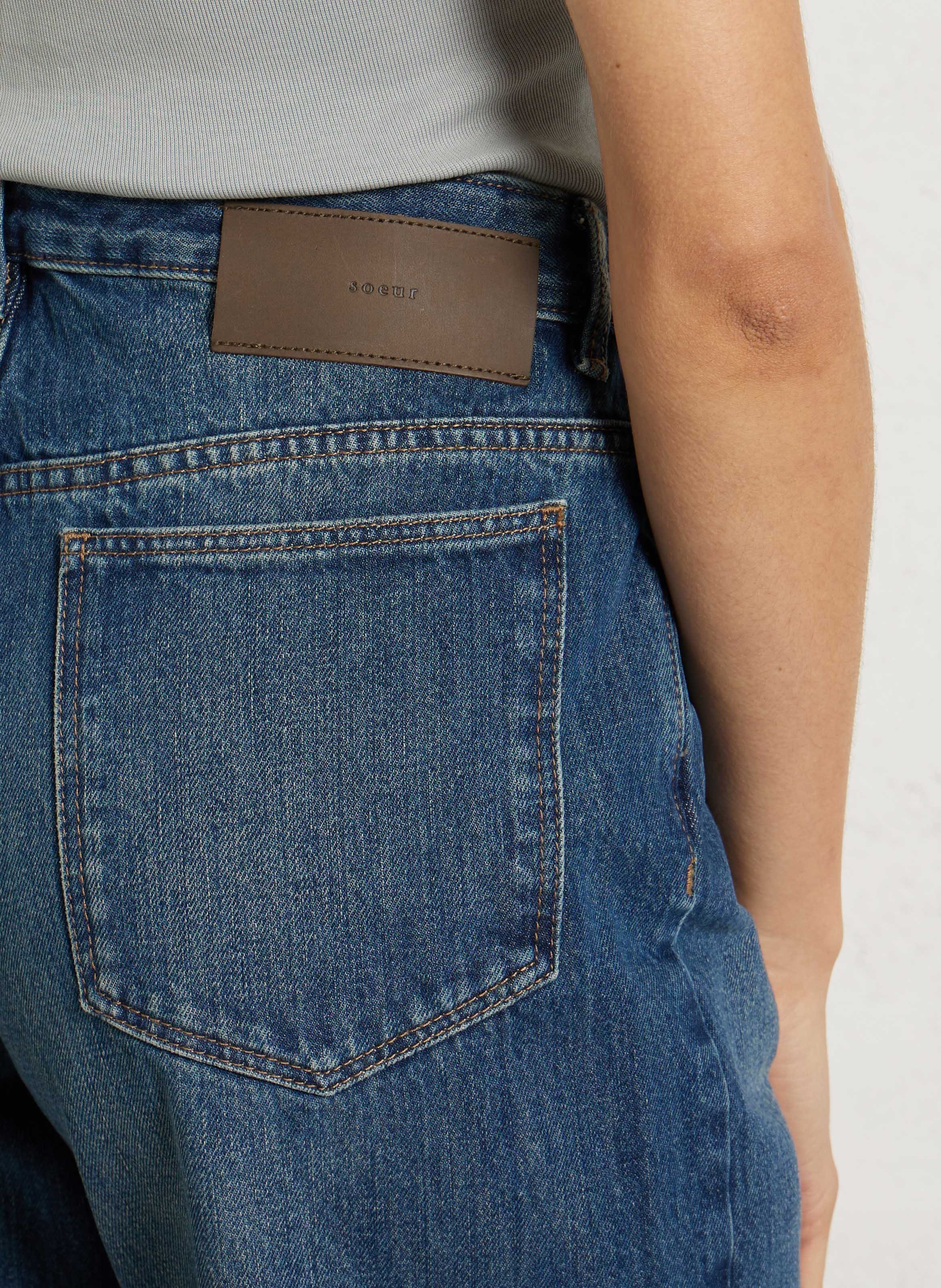 Jean gerade SOEUR Blau