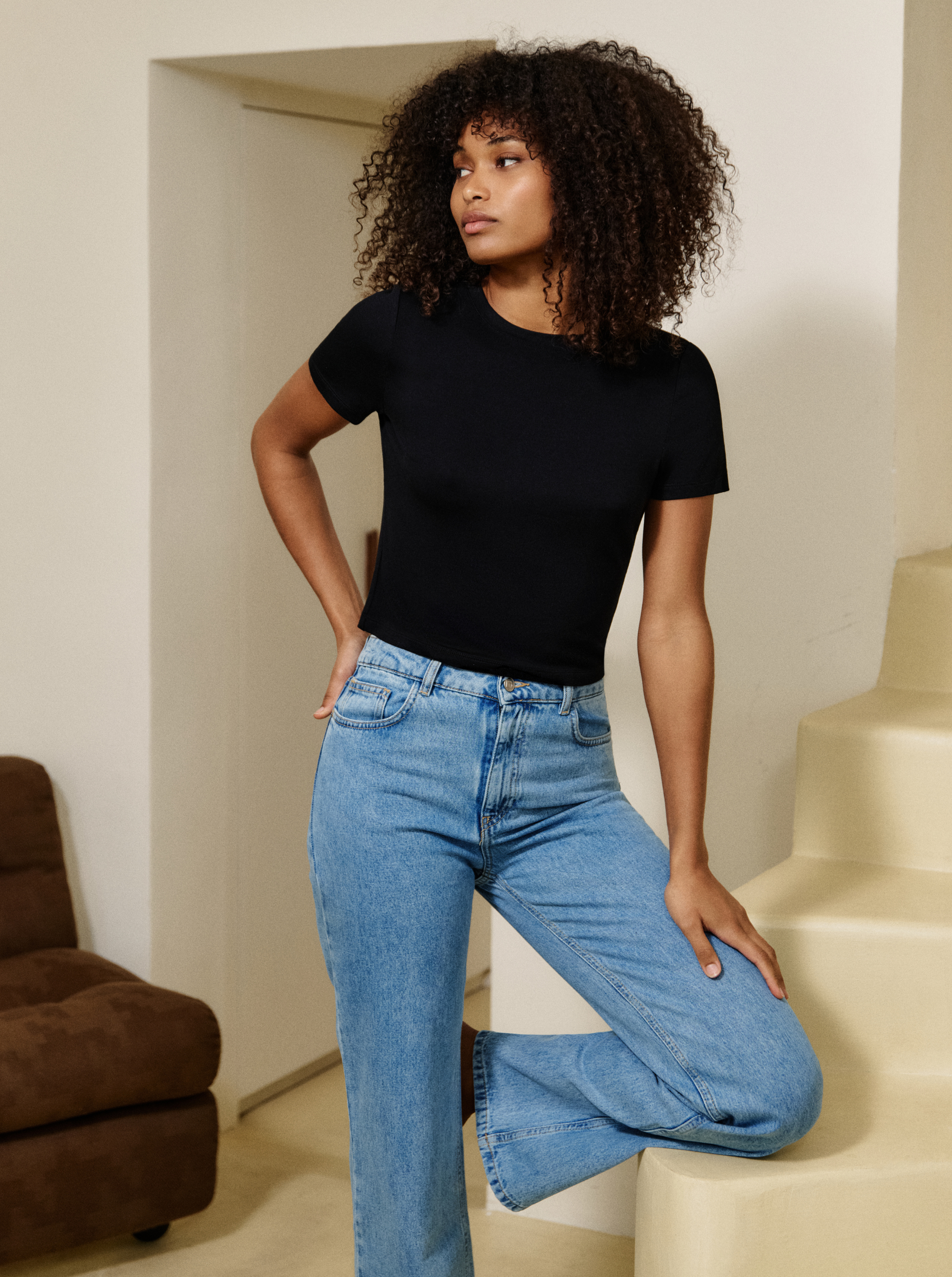 Tee-shirt new deep black NOO Noir